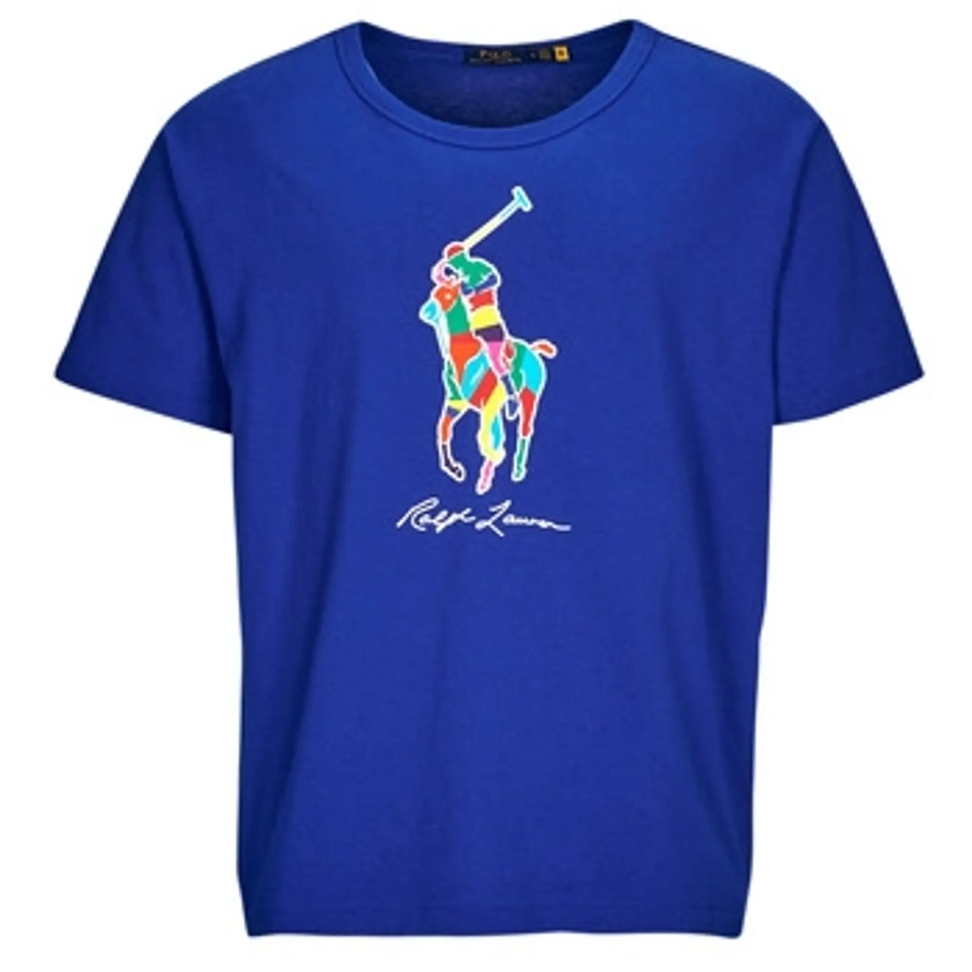 Polo Ralph Lauren  TSHIRT MANCHES COURTES BIG POLO PLAYER  men's T shirt in Blue