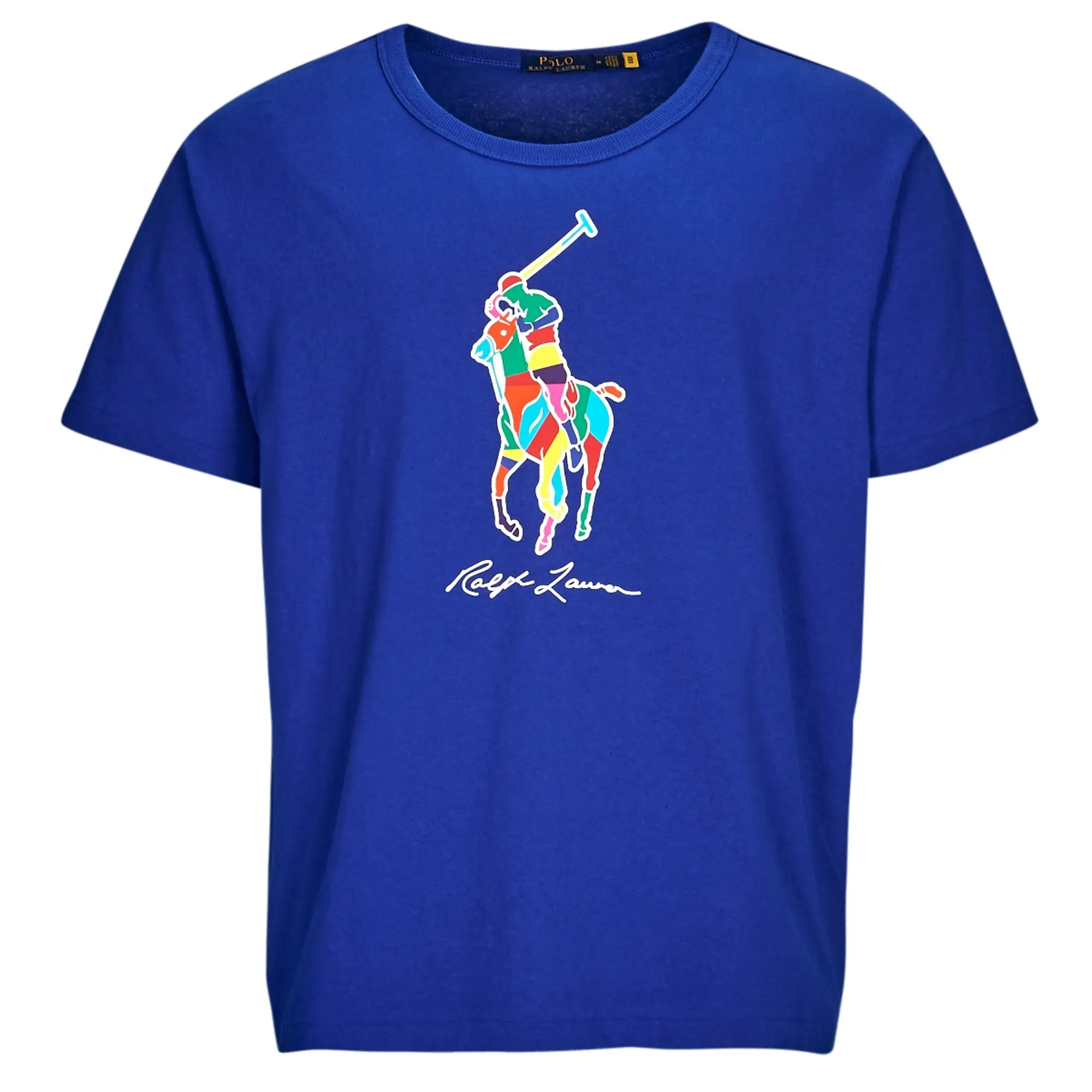 Polo Ralph Lauren  TSHIRT MANCHES COURTES BIG POLO PLAYER  men's T shirt in Blue