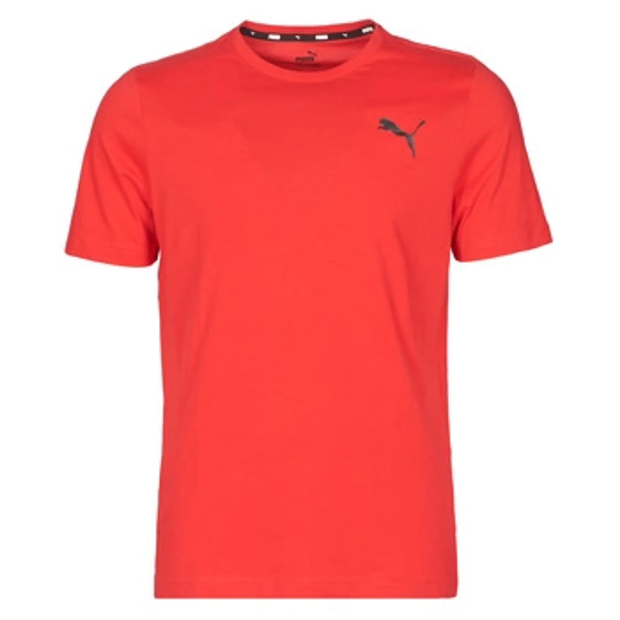 Puma  ESS TEE  men's T shirt in Red