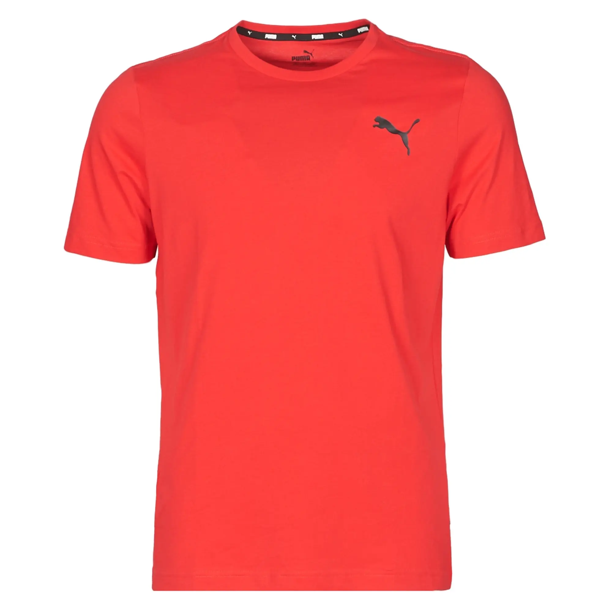 Puma  ESS TEE  men's T shirt in Red