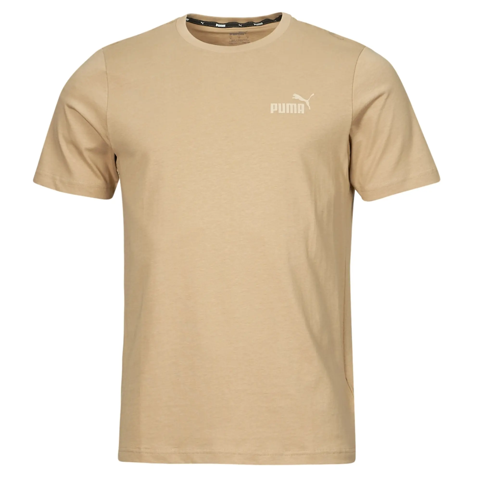 Puma  ESS SMALL LOGO TEE (S)  men's T shirt in Beige