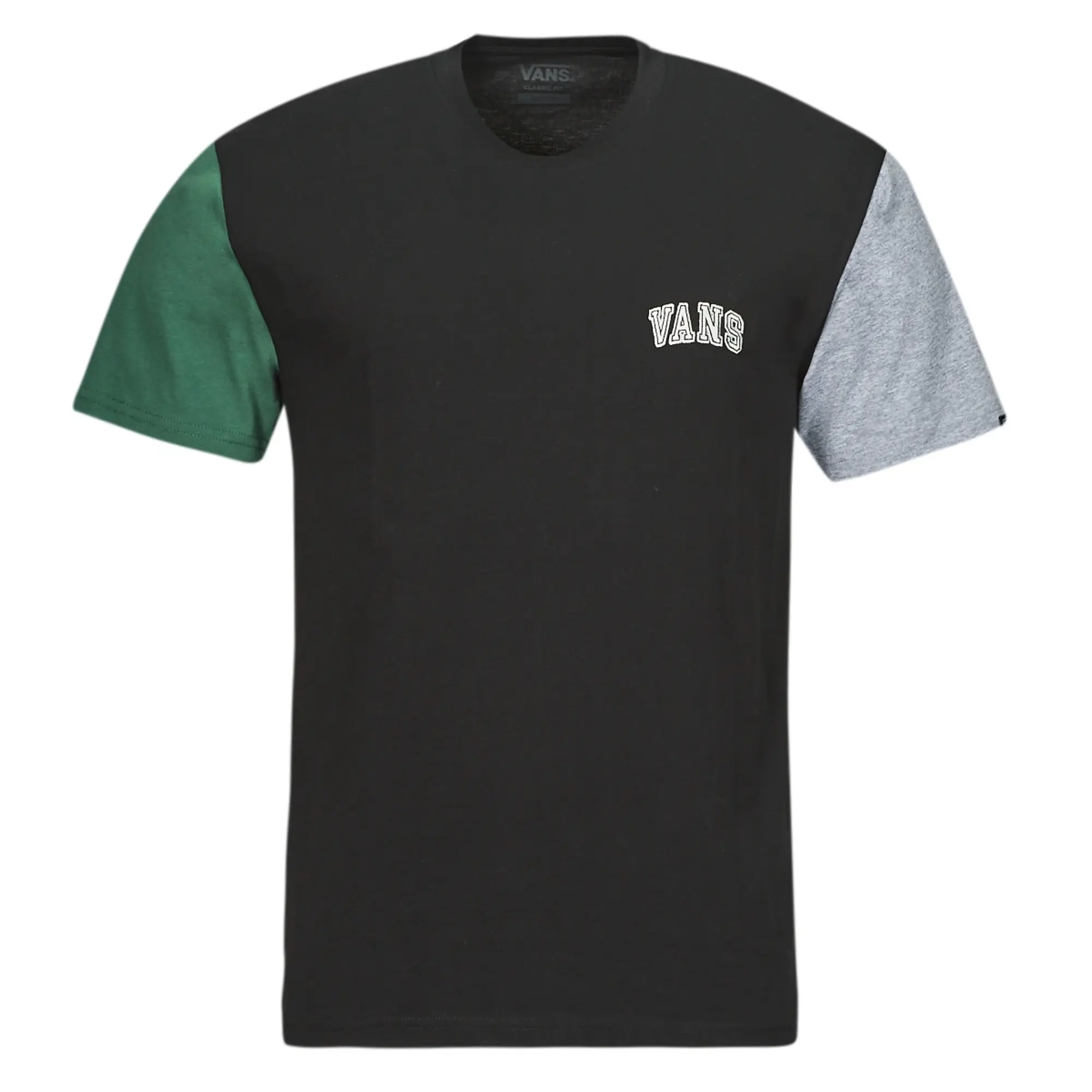 Vans  COLORBLOCK VARSITY SS TEE  men's T shirt in Black