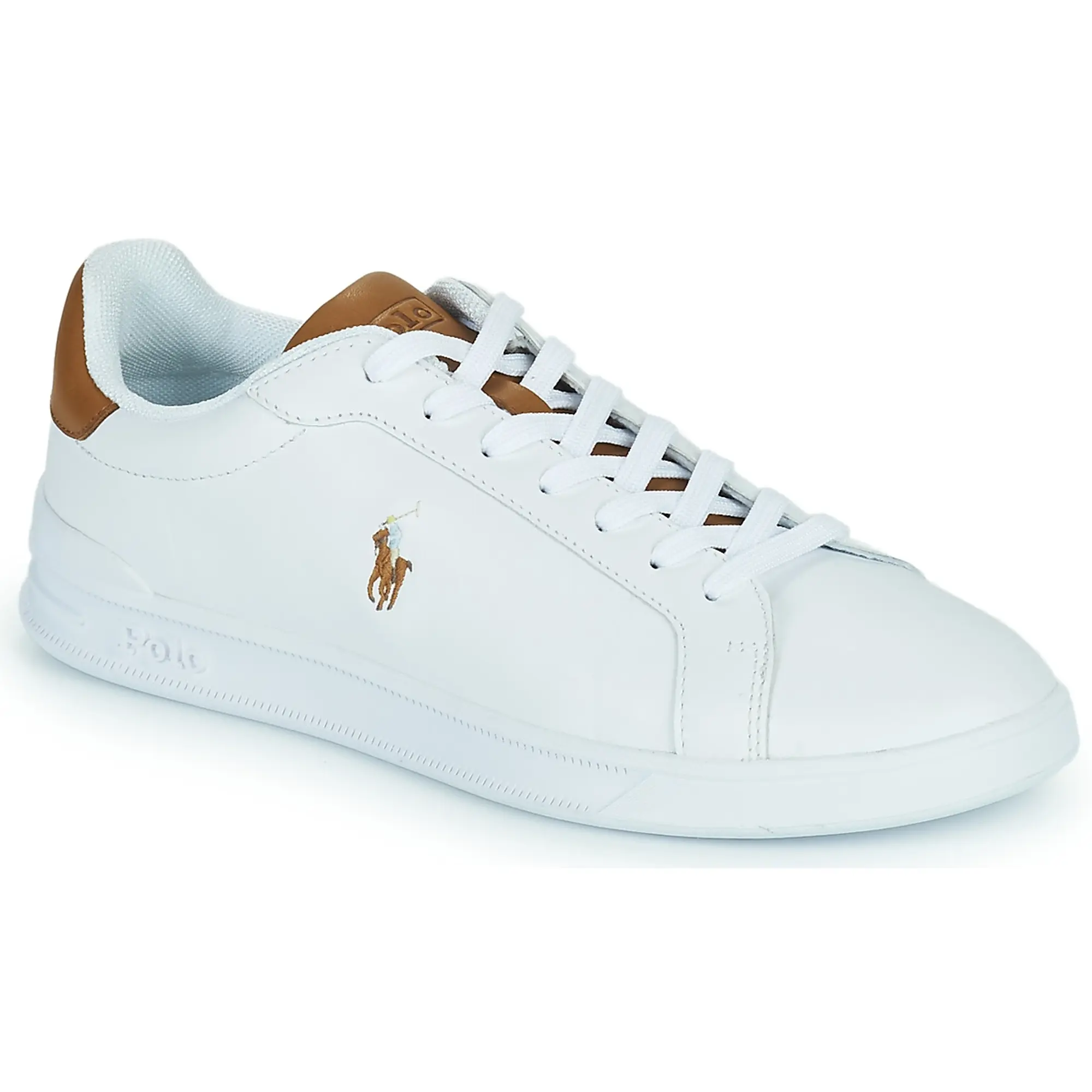 Polo Ralph Lauren  HRT CT II-SNEAKERS-LOW TOP LACE  men's Shoes (Trainers) in White