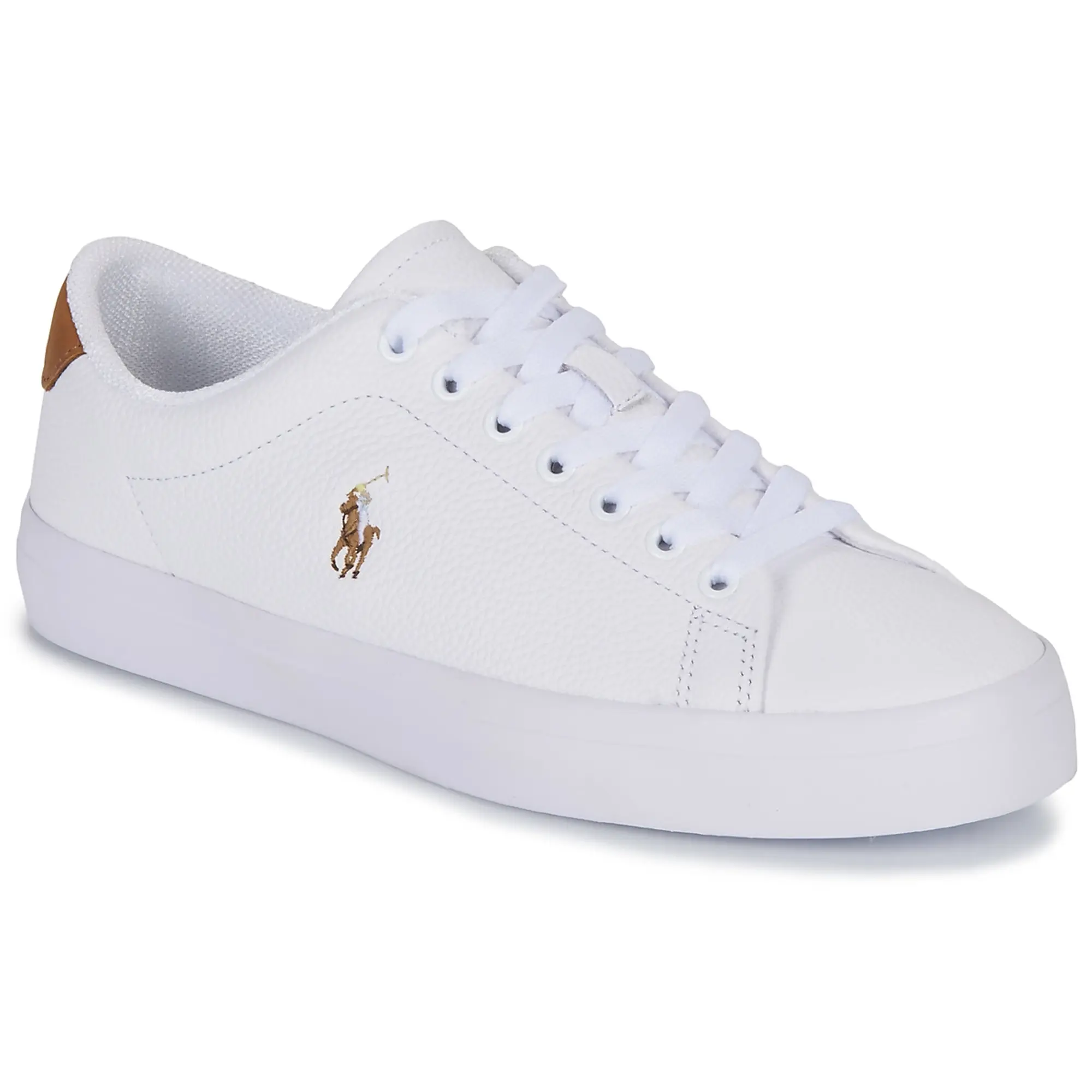 Polo Ralph Lauren  LONGWOOD-SNEAKERS-LOW TOP LACE  women's Shoes (Trainers) in White