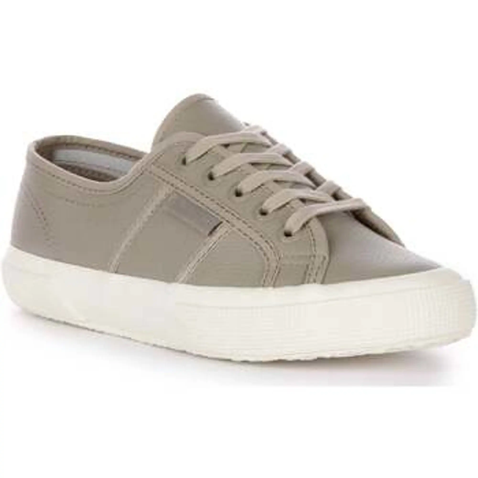 Superga  2750 Tumbled Leather  women's Trainers in Grey