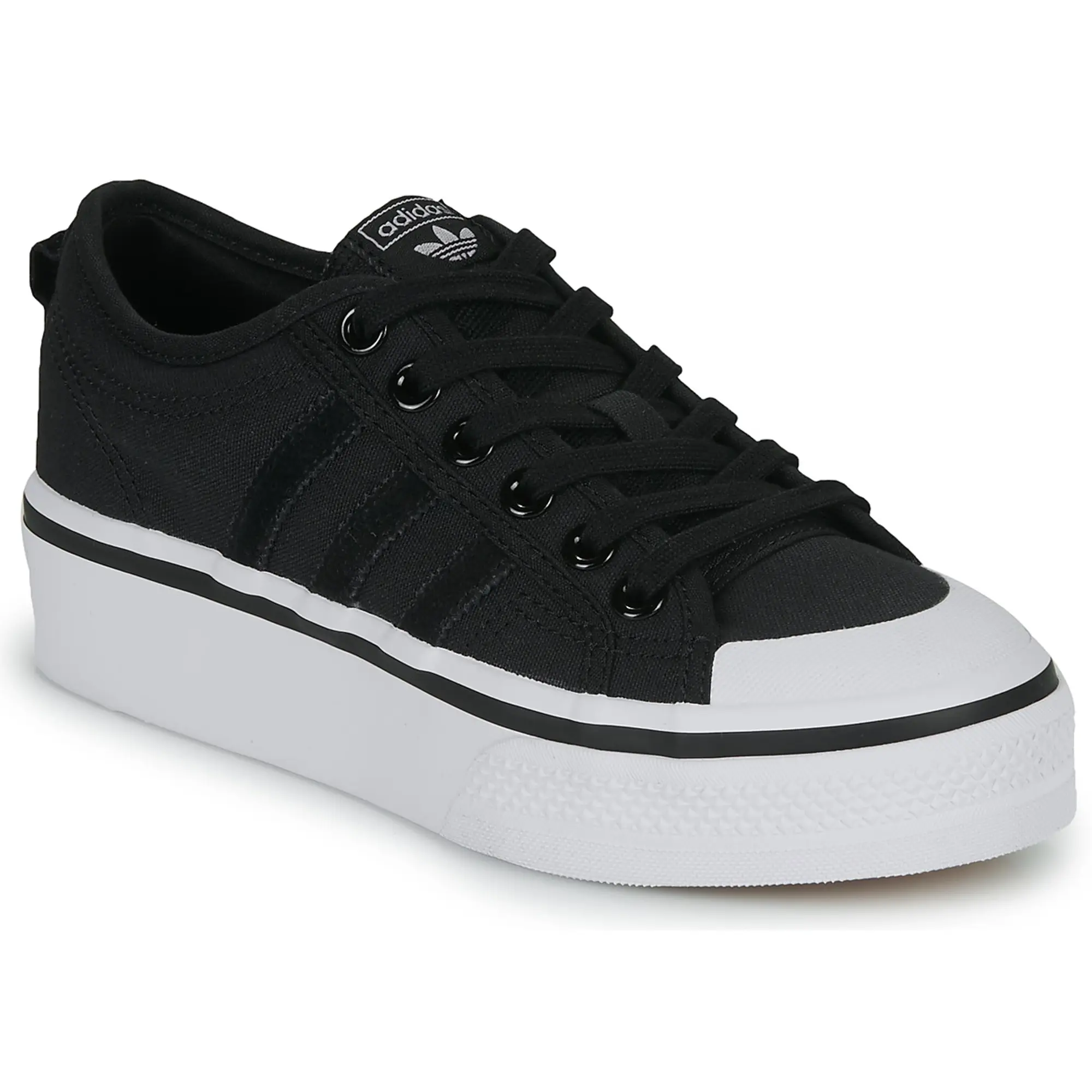 adidas  NIZZA PLATFORM W  women's Shoes (Trainers) in Black