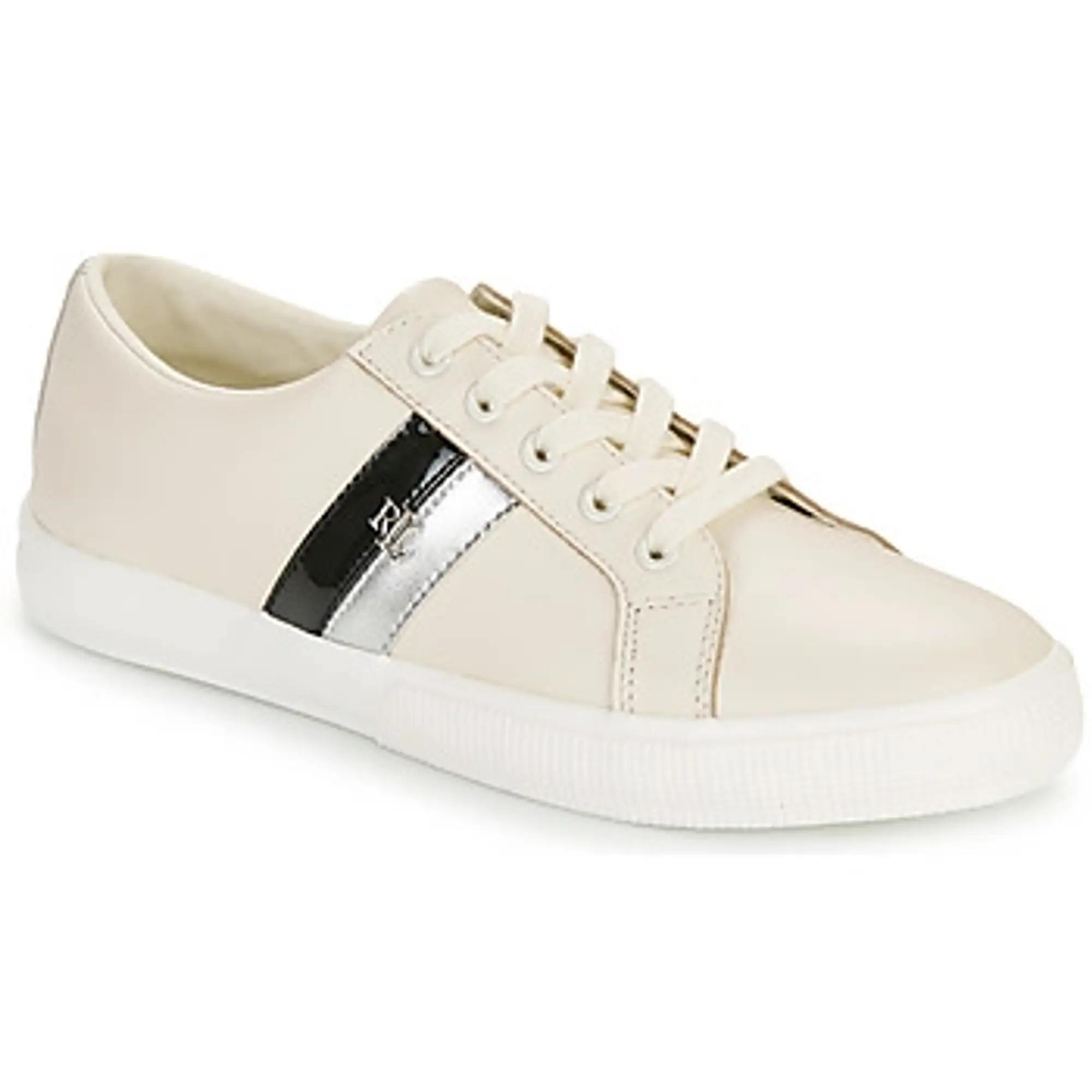 Lauren Ralph Lauren  JANSON II-SNEAKERS-LOW TOP LACE  women's Shoes (Trainers) in White