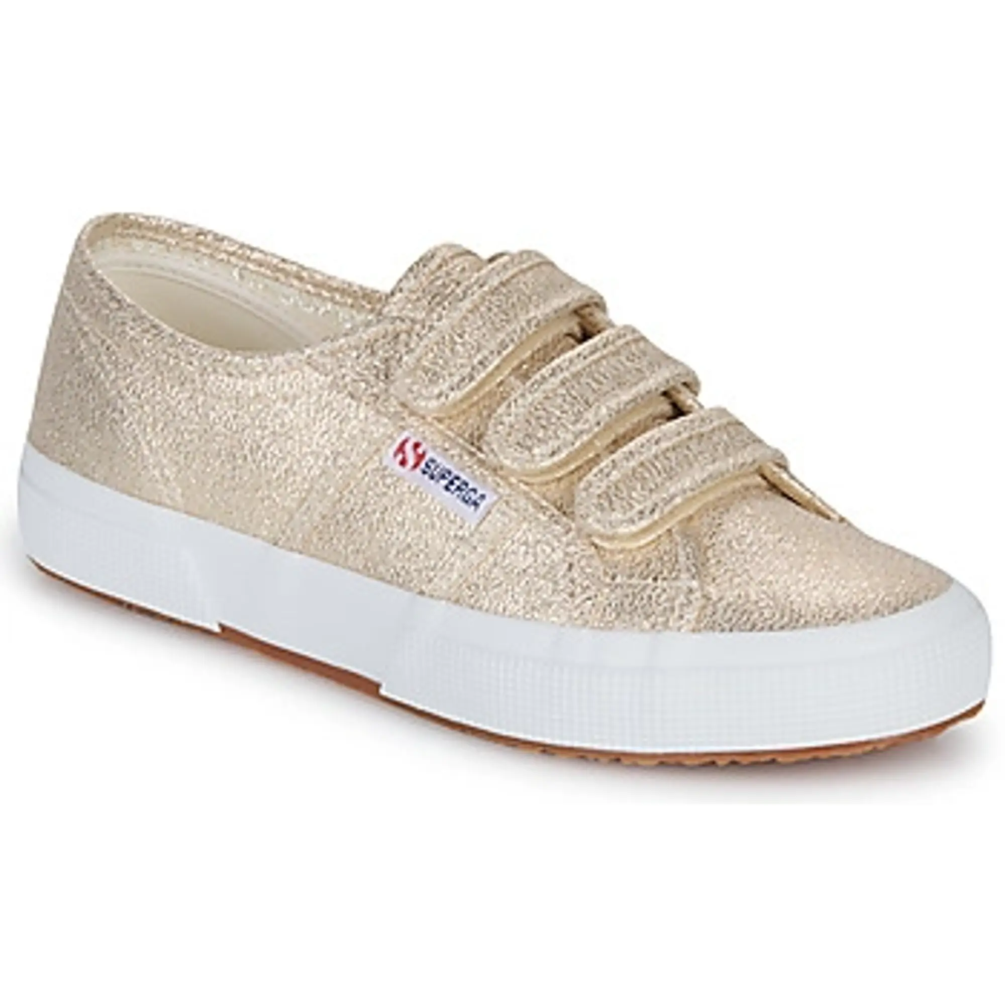 Superga  2750 LAME STRAP  women's Shoes (Trainers) in Gold
