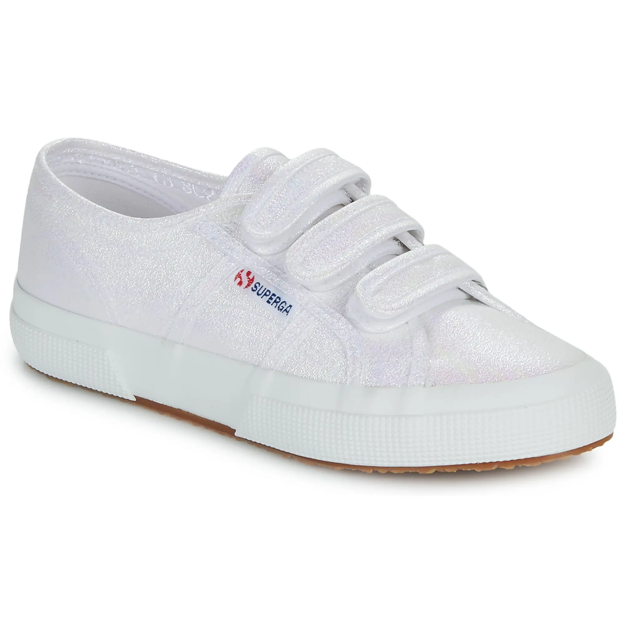 Superga  2750 LAME  women's Shoes (Trainers) in White