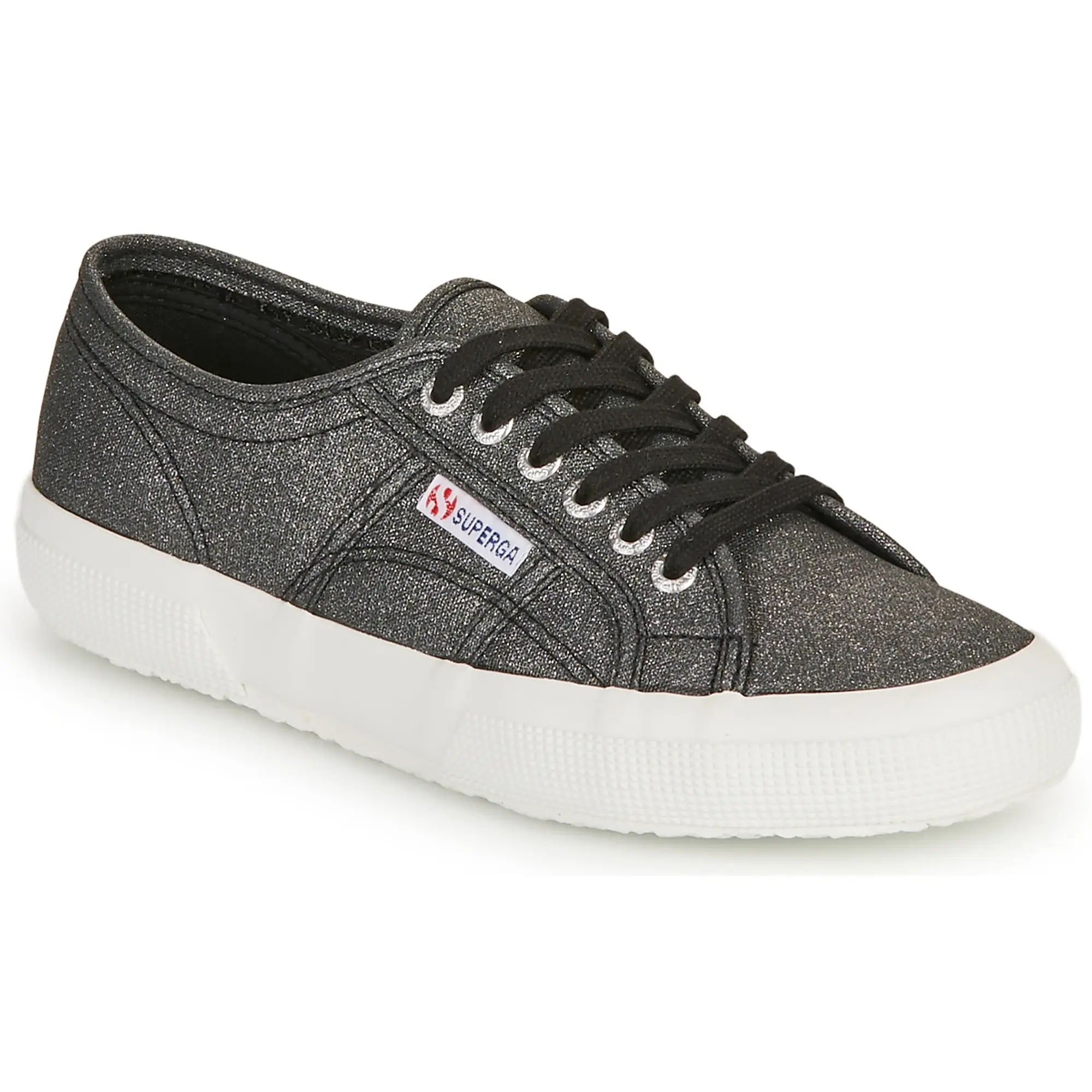 Superga  2750 GLITTER CANVAS  women's Shoes (Trainers) in Grey