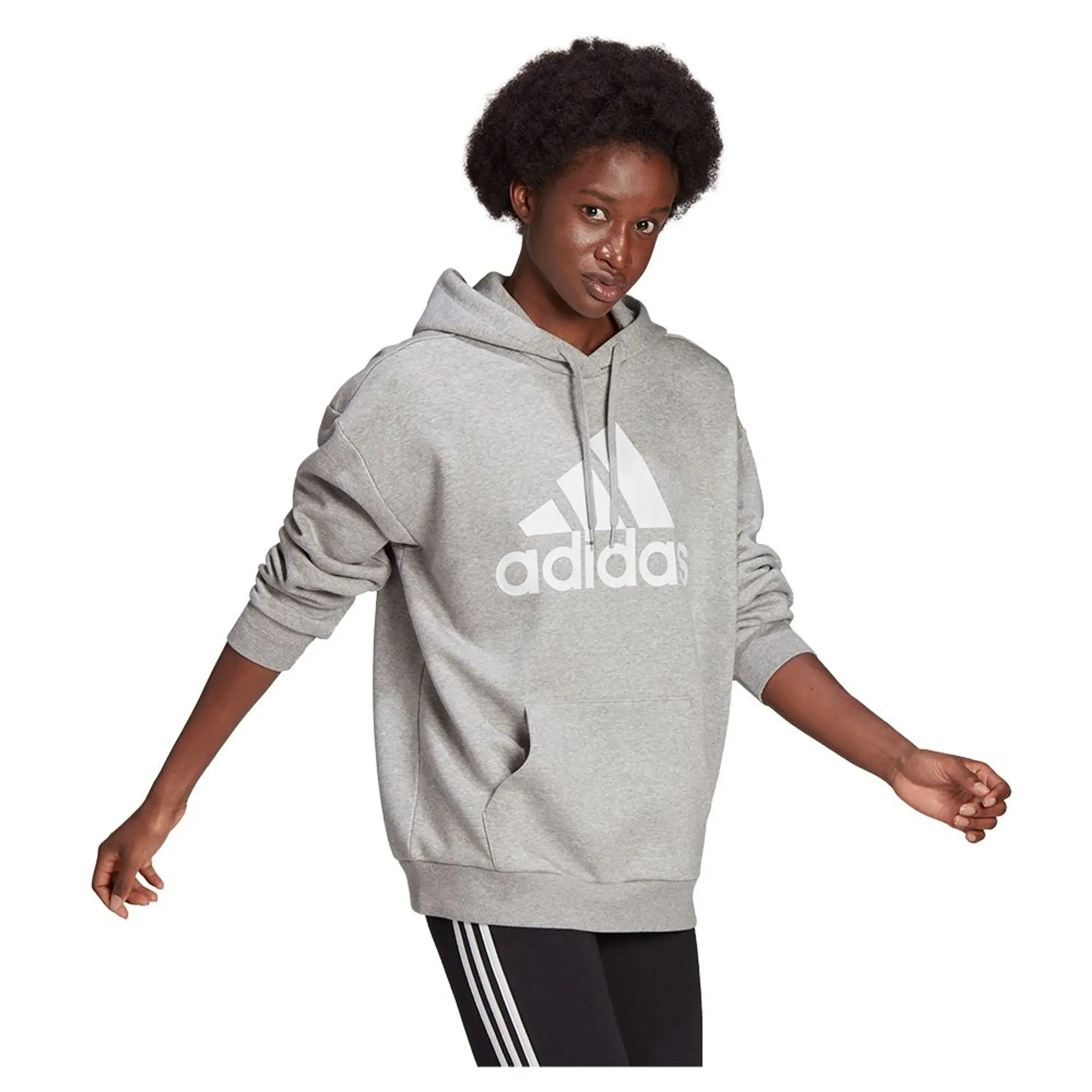 adidas  BL OV HOODED SWEAT  women's Sweatshirt in Grey