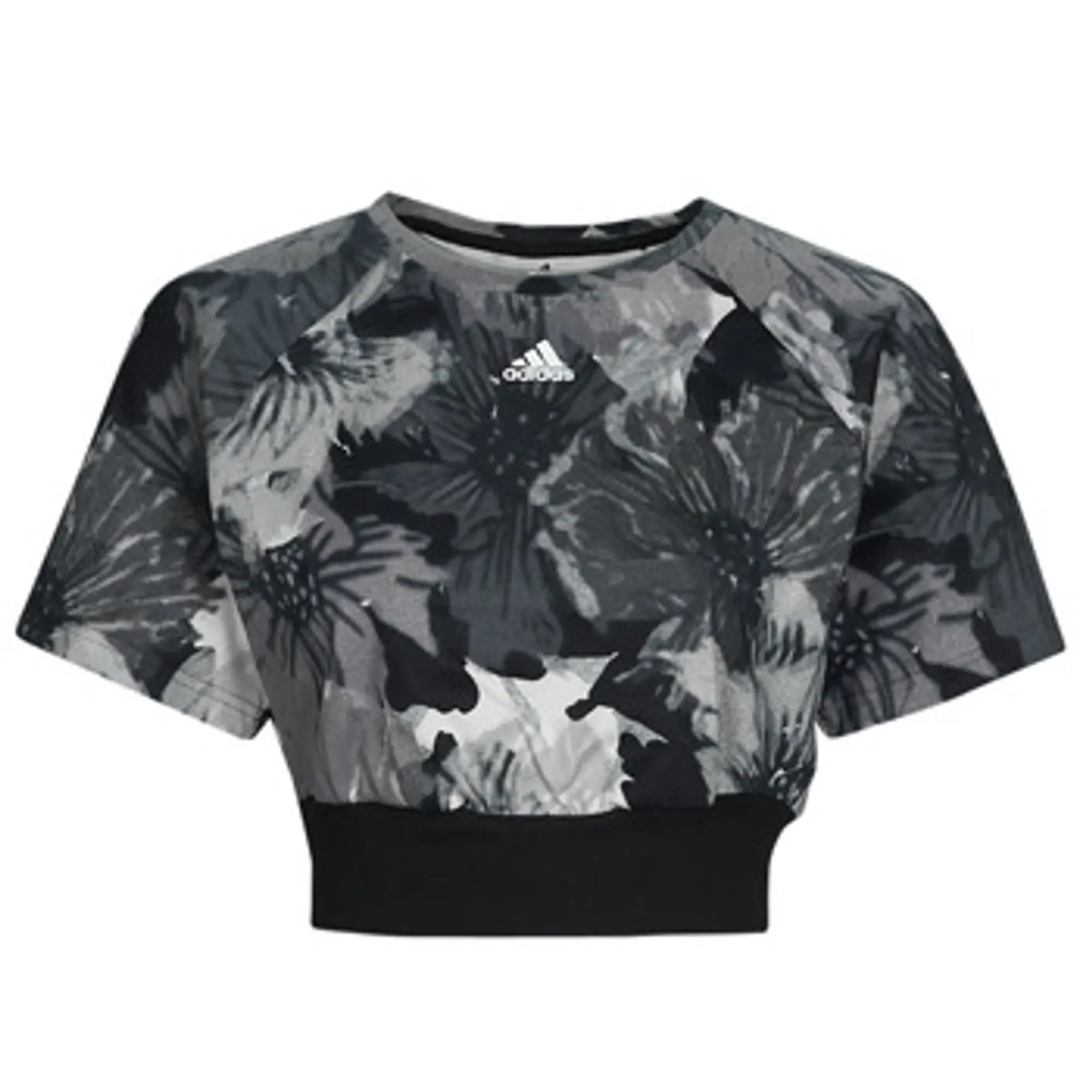 adidas  W AOP CRP TEE  women's T shirt in Black