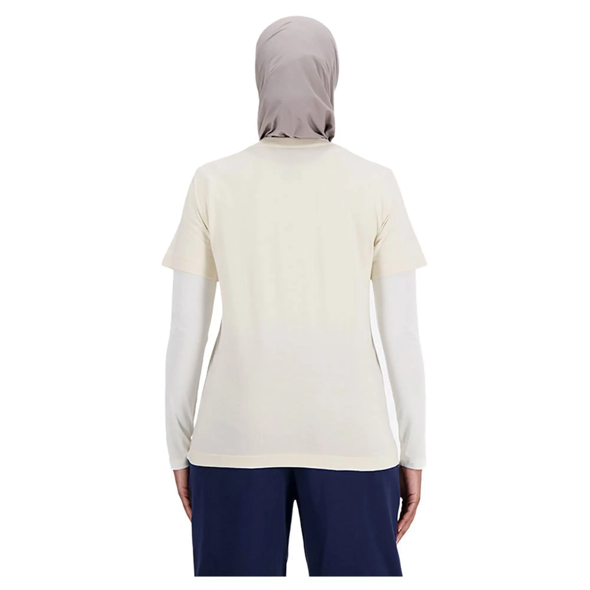 New Balance  LOGO JERSEY TEE  women's T shirt in Pink