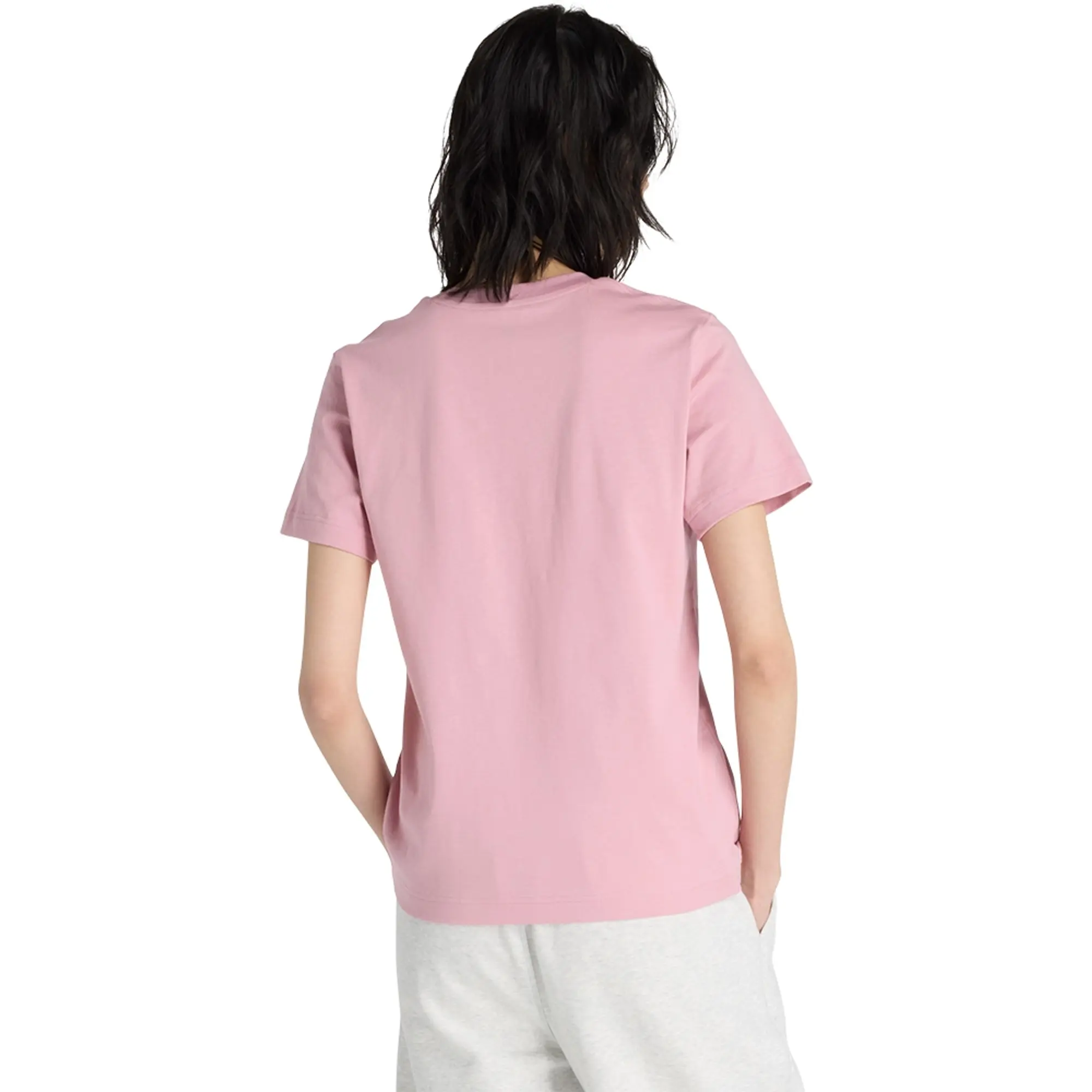 New Balance  LOGO JERSEY TEE  women's T shirt in Pink