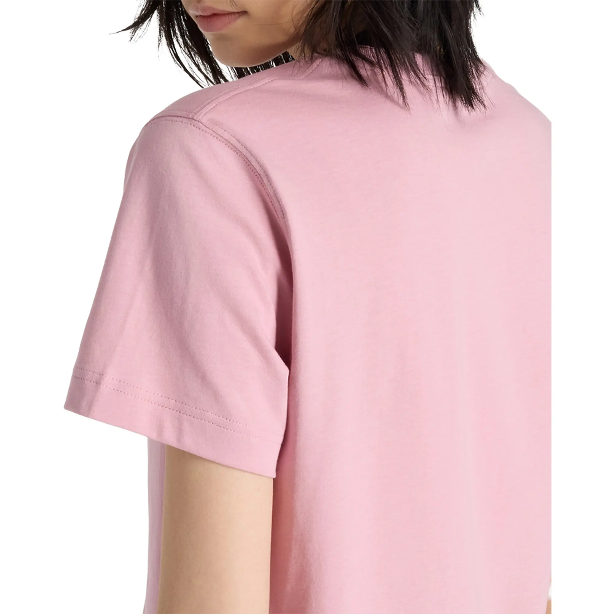 New Balance  LOGO JERSEY TEE  women's T shirt in Pink