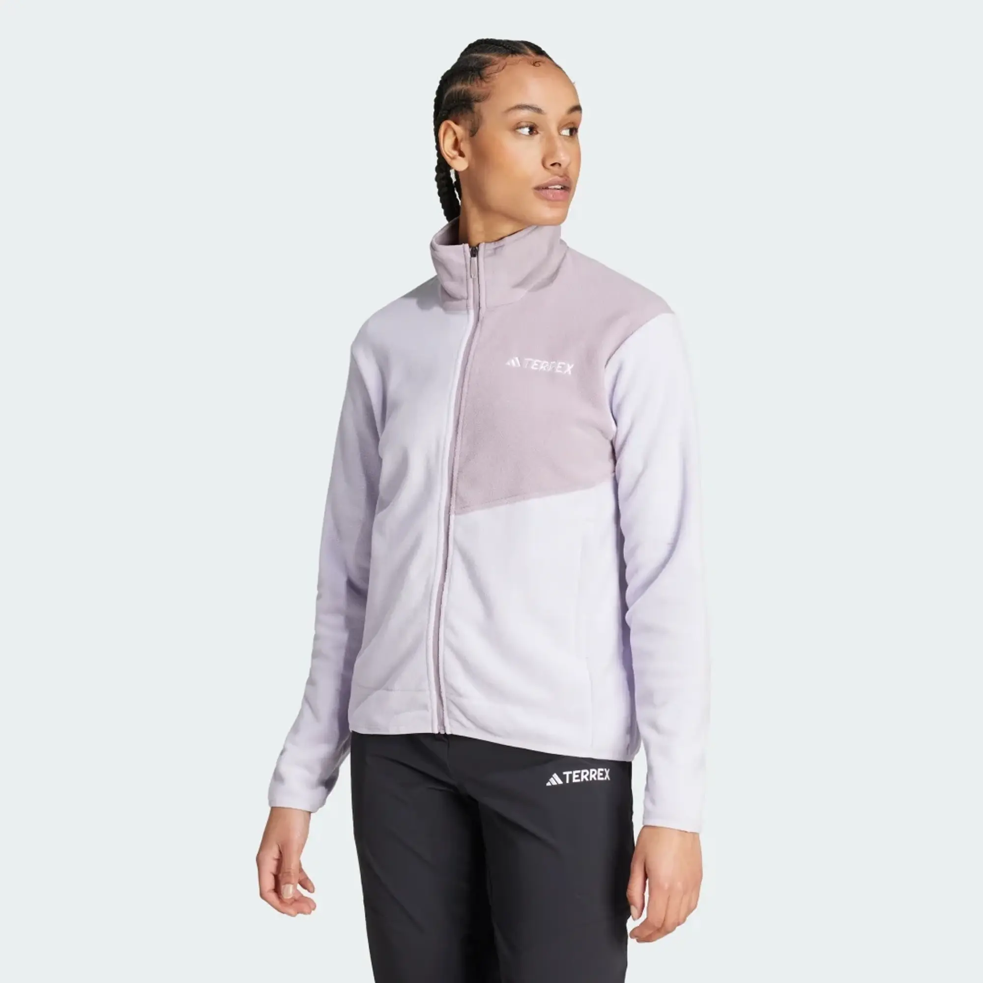 adidas  Multi Full-Zip Fleece Jacket  women's Fleece jacket in Purple