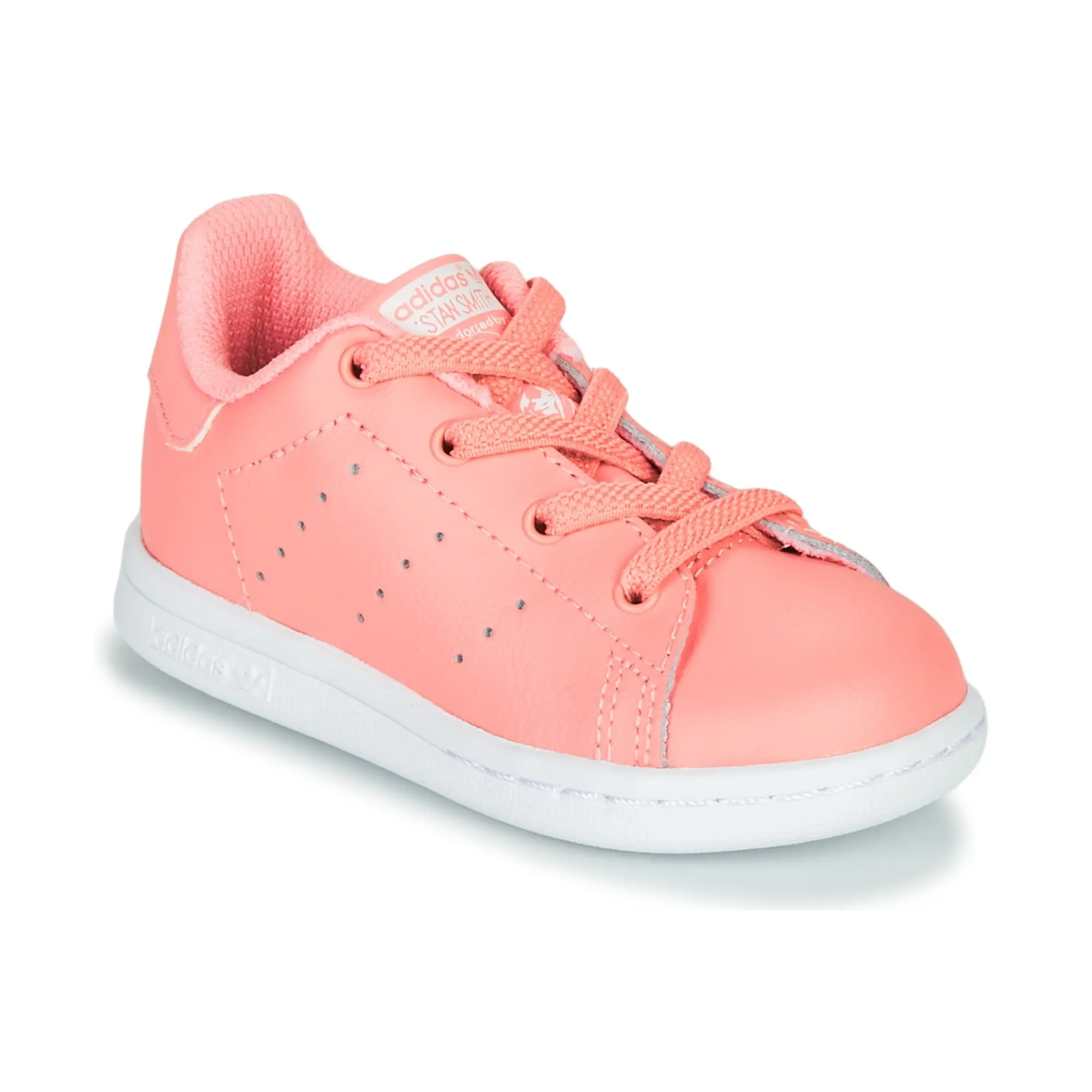 adidas  STAN SMITH EL I  girls's Children's Shoes (Trainers) in Pink