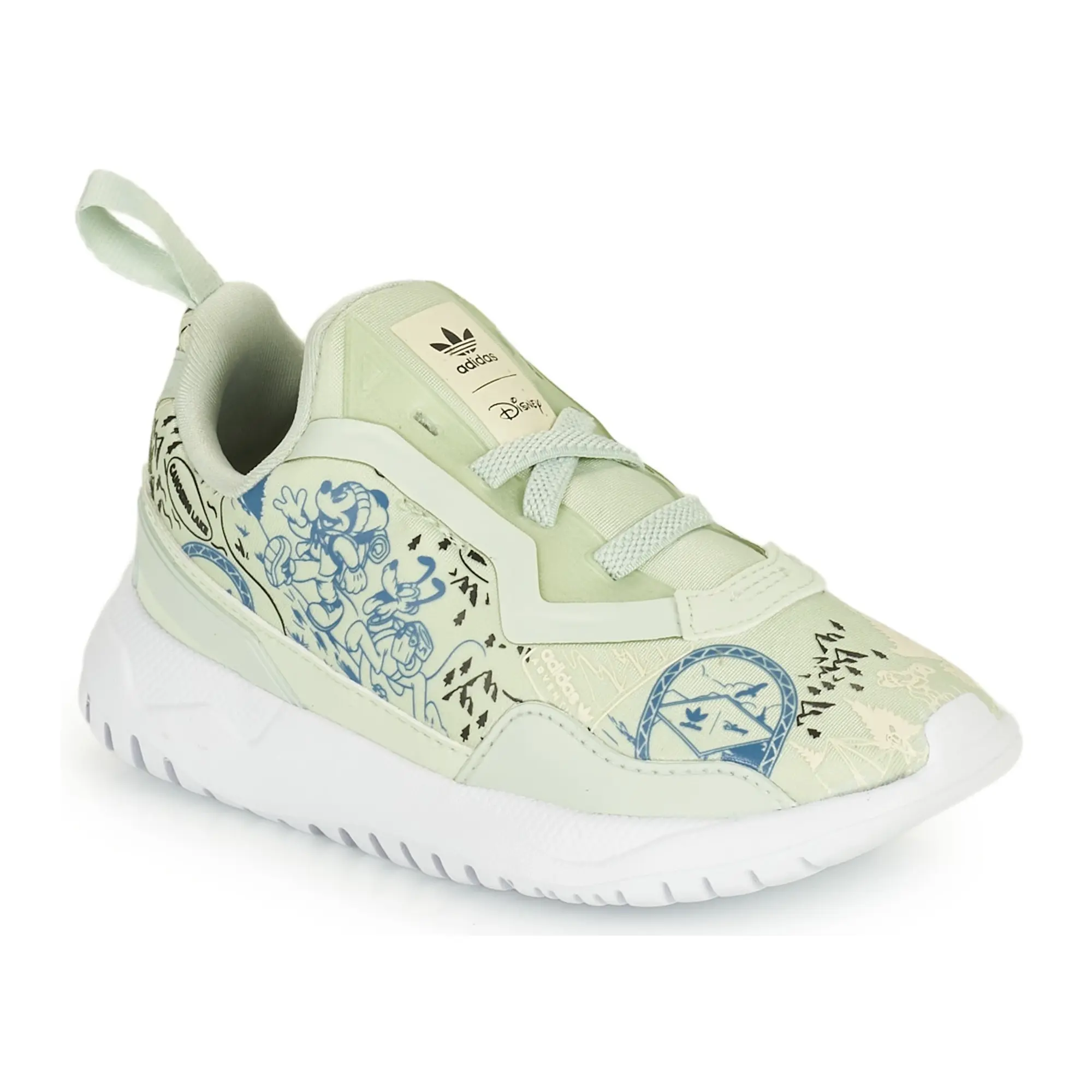 adidas  ORIGINALS FLEX EL I  girls's Children's Shoes (Trainers) in Green