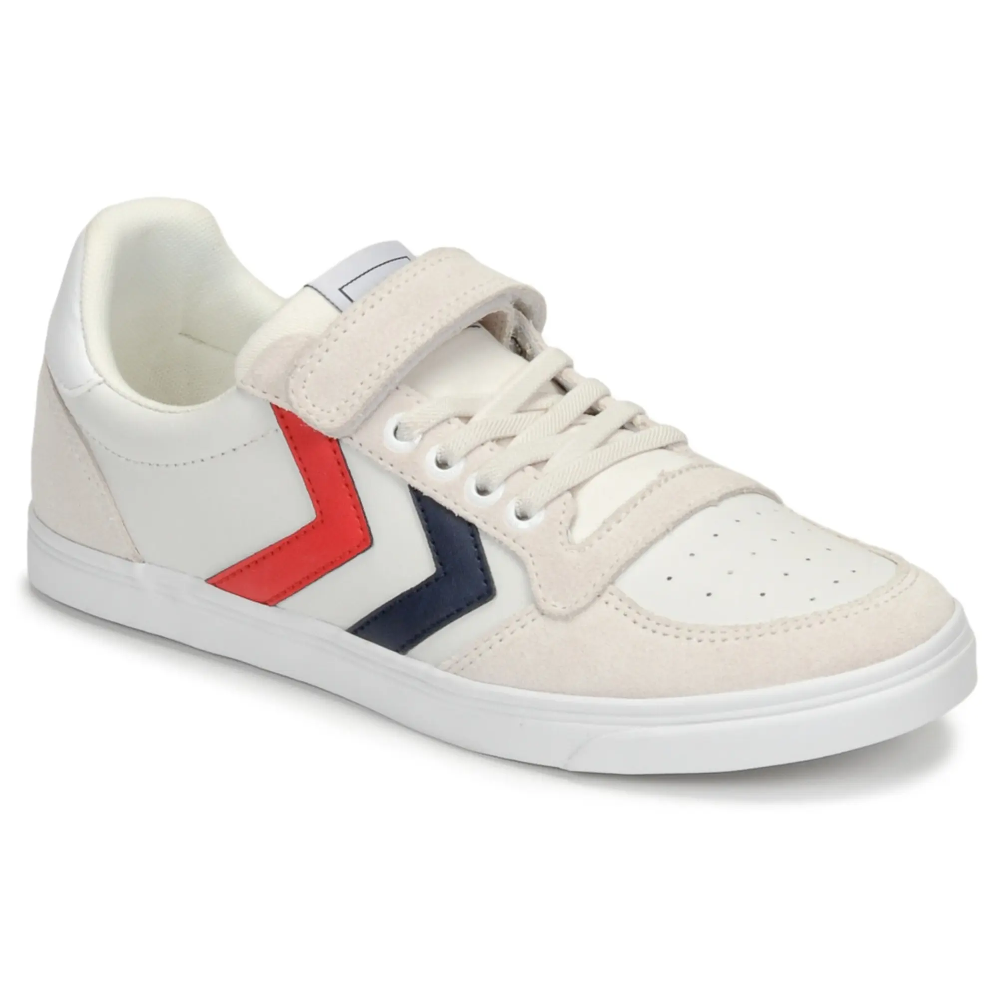 hummel  SLIMMER STADIL LEATHER LOW JR  girls's Children's Shoes (Trainers) in White