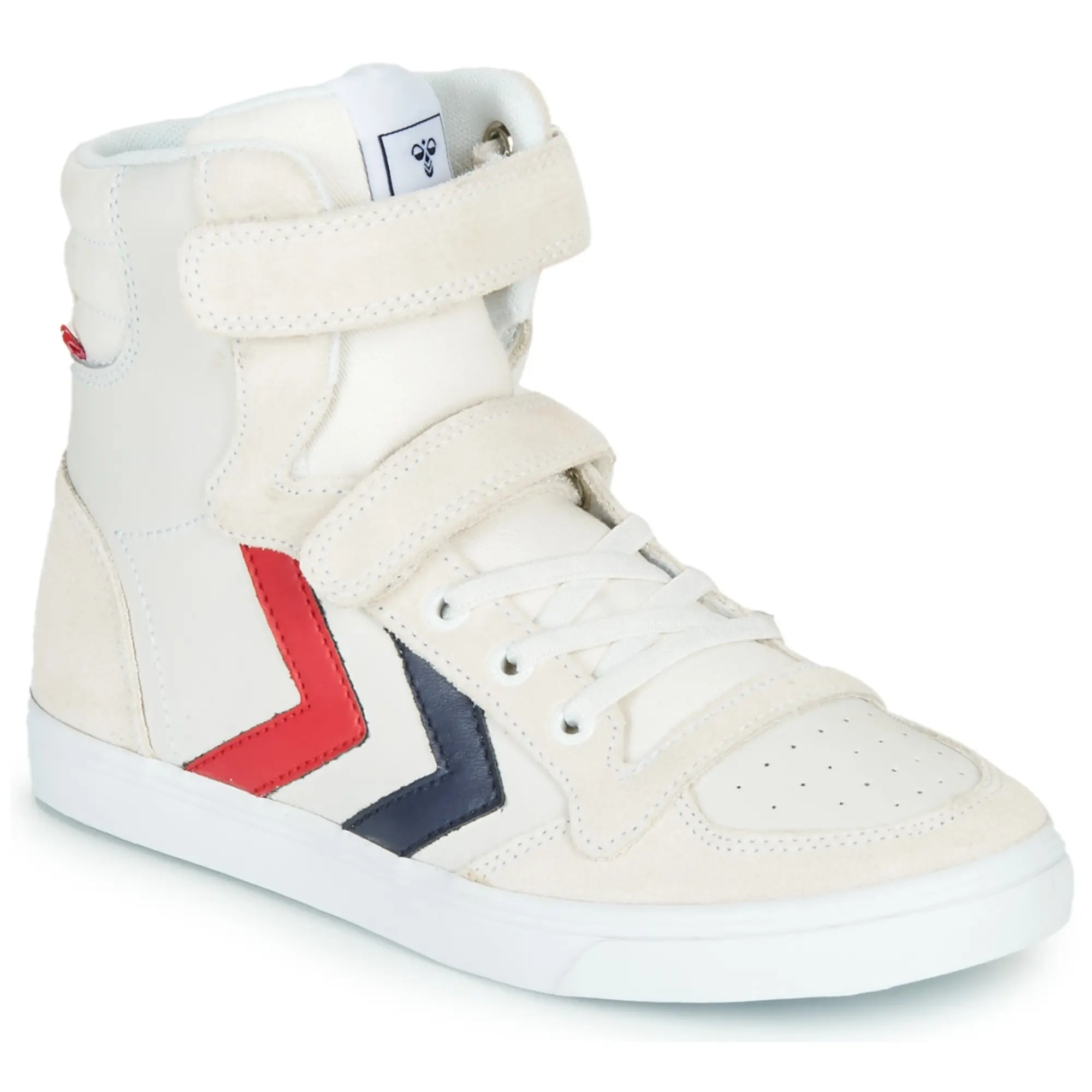 hummel  SLIMMER STADIL LEATHER HIGH JR  girls's Children's Shoes (High-top Trainers) in White