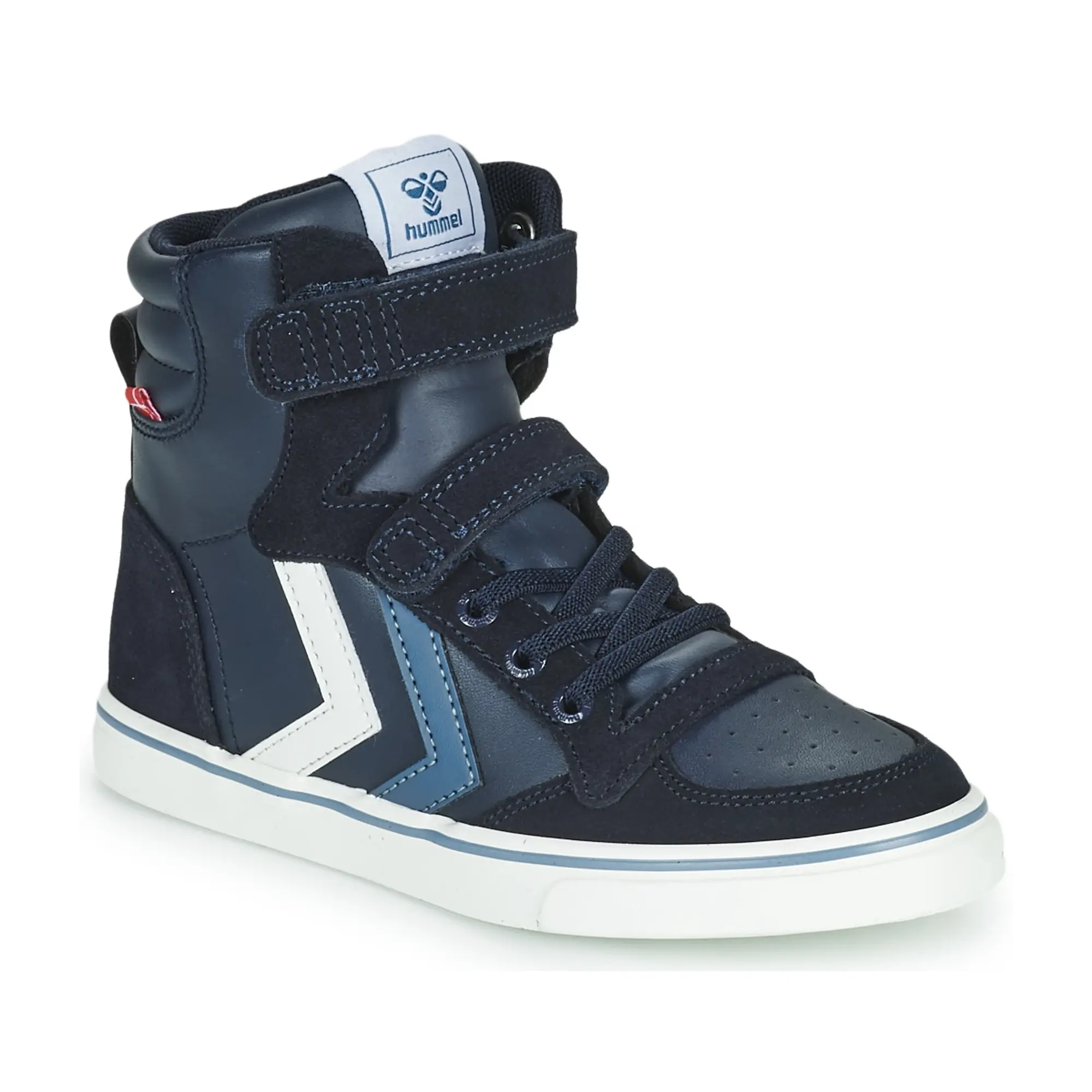 hummel  SLIMMER STADIL JR  girls's Children's Shoes (High-top Trainers) in Blue