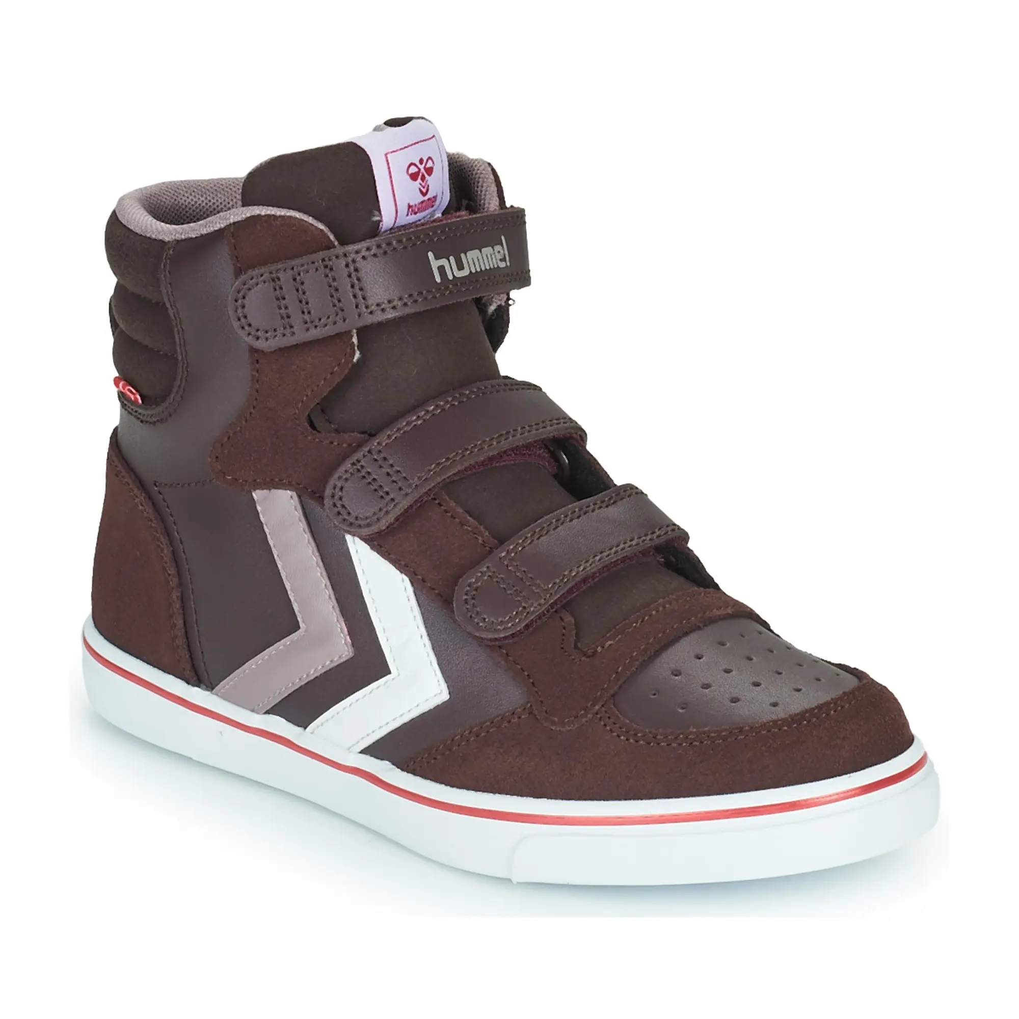 hummel  STADIL PRO JR  girls's Children's Shoes (High-top Trainers) in Bordeaux