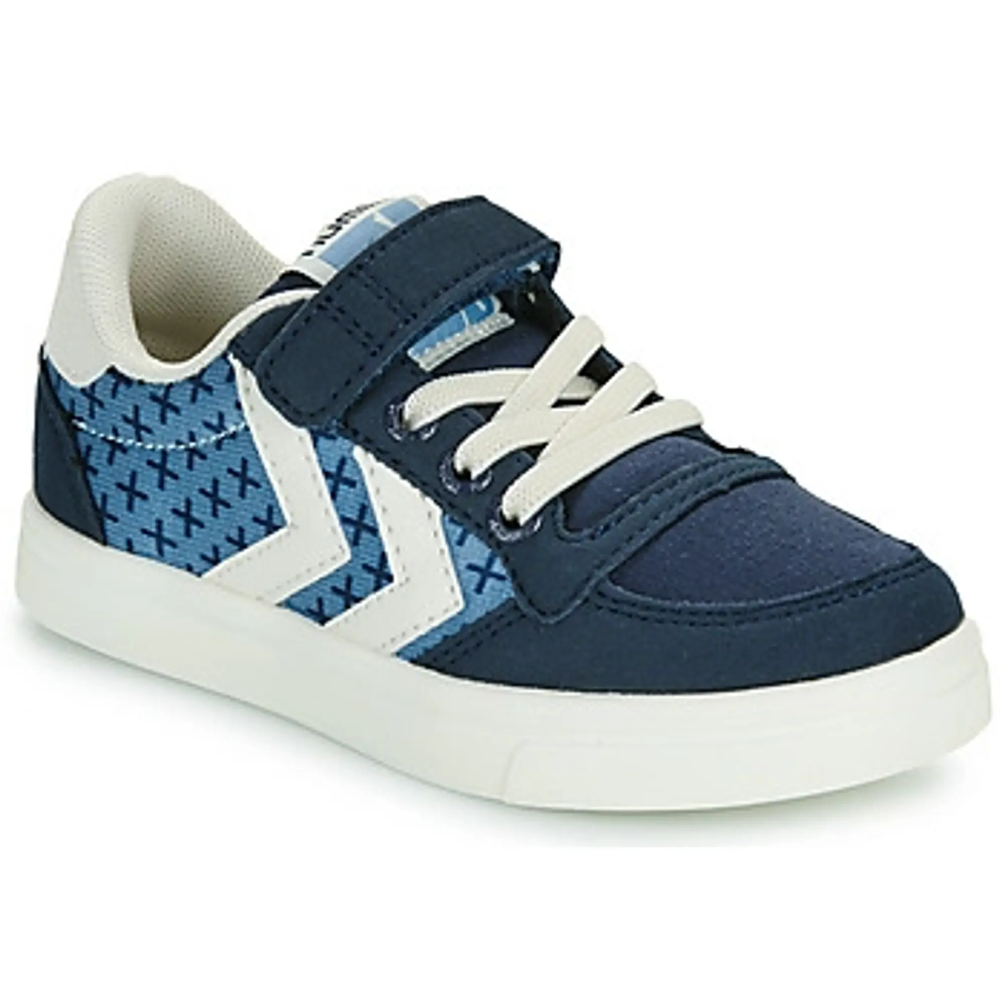 hummel  SLIMMER STADIL LOW JR  boys's Children's Shoes (Trainers) in Blue