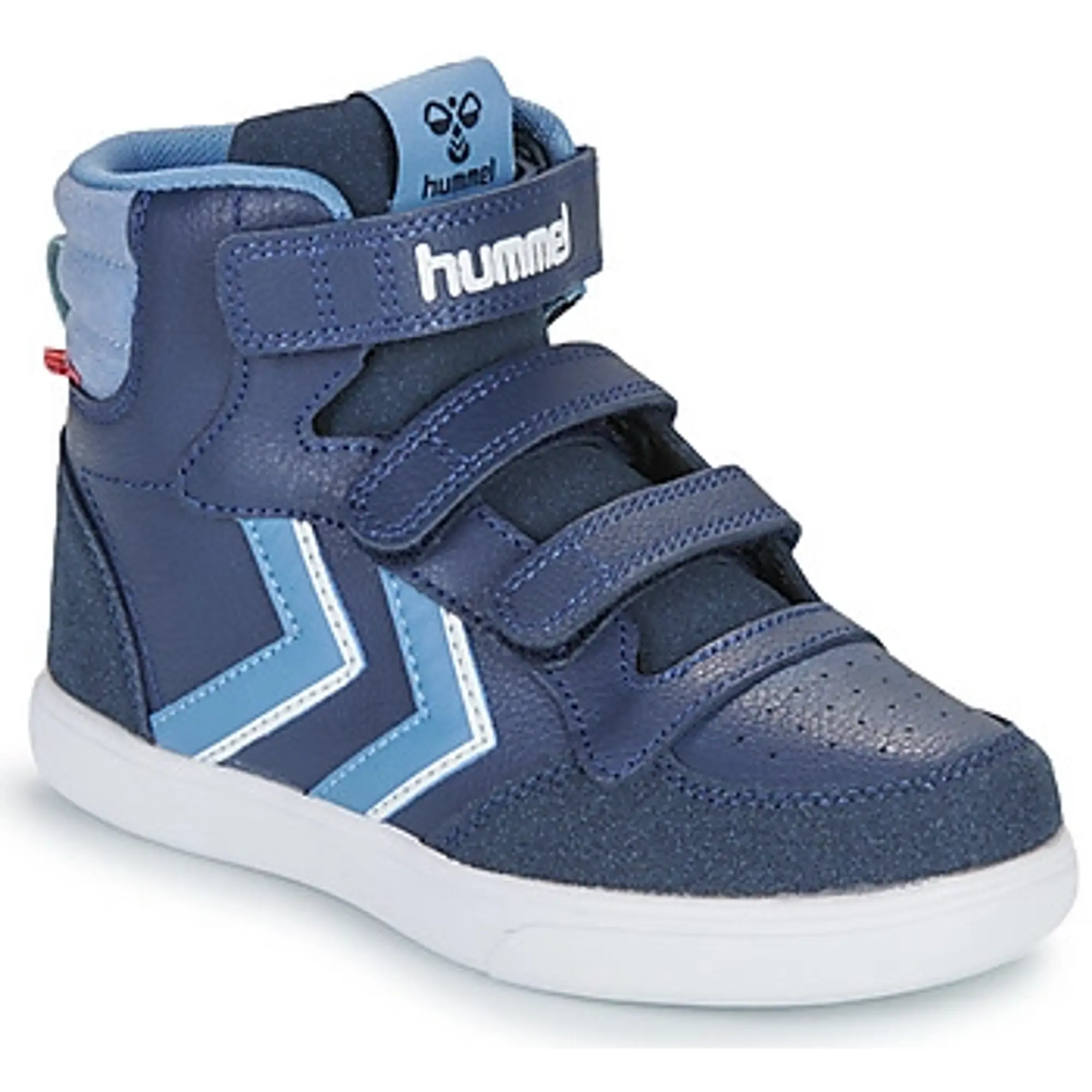 hummel  STADIL PRO JR  boys's Children's Shoes (High-top Trainers) in Blue