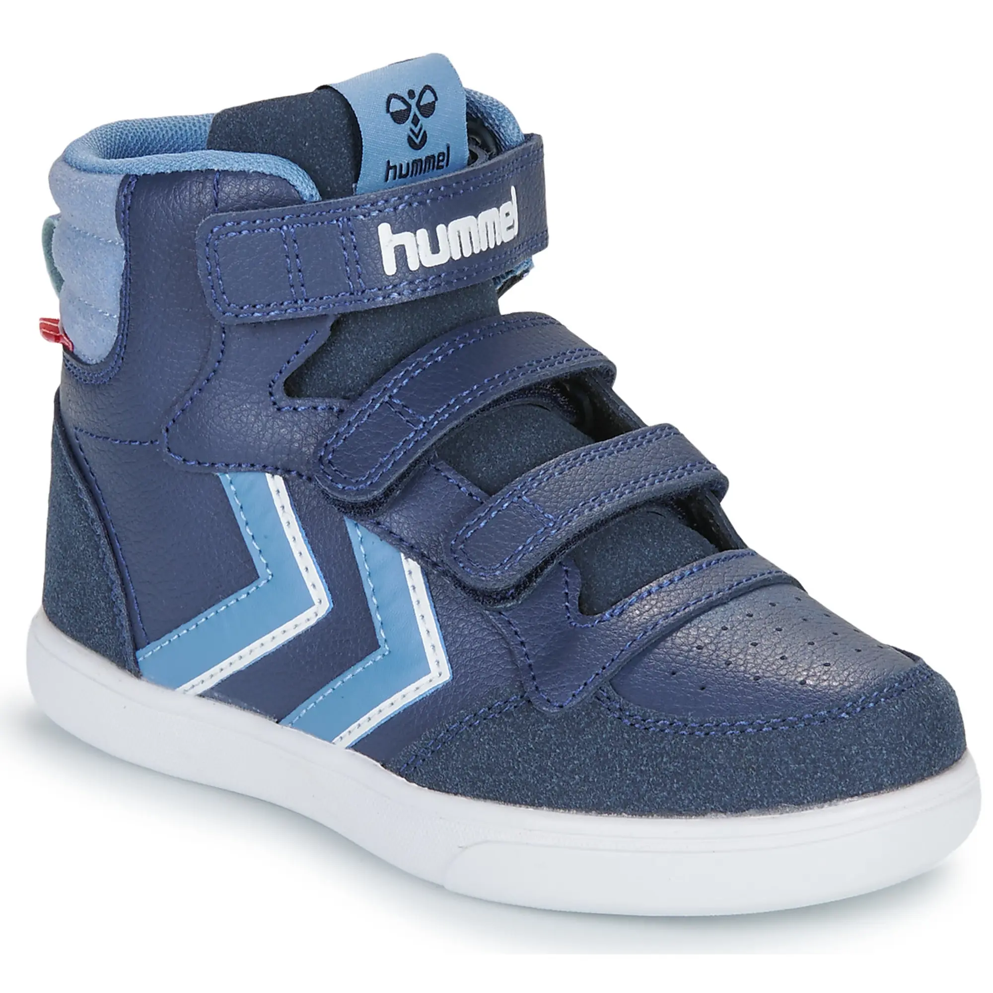hummel  STADIL PRO JR  boys's Children's Shoes (High-top Trainers) in Blue