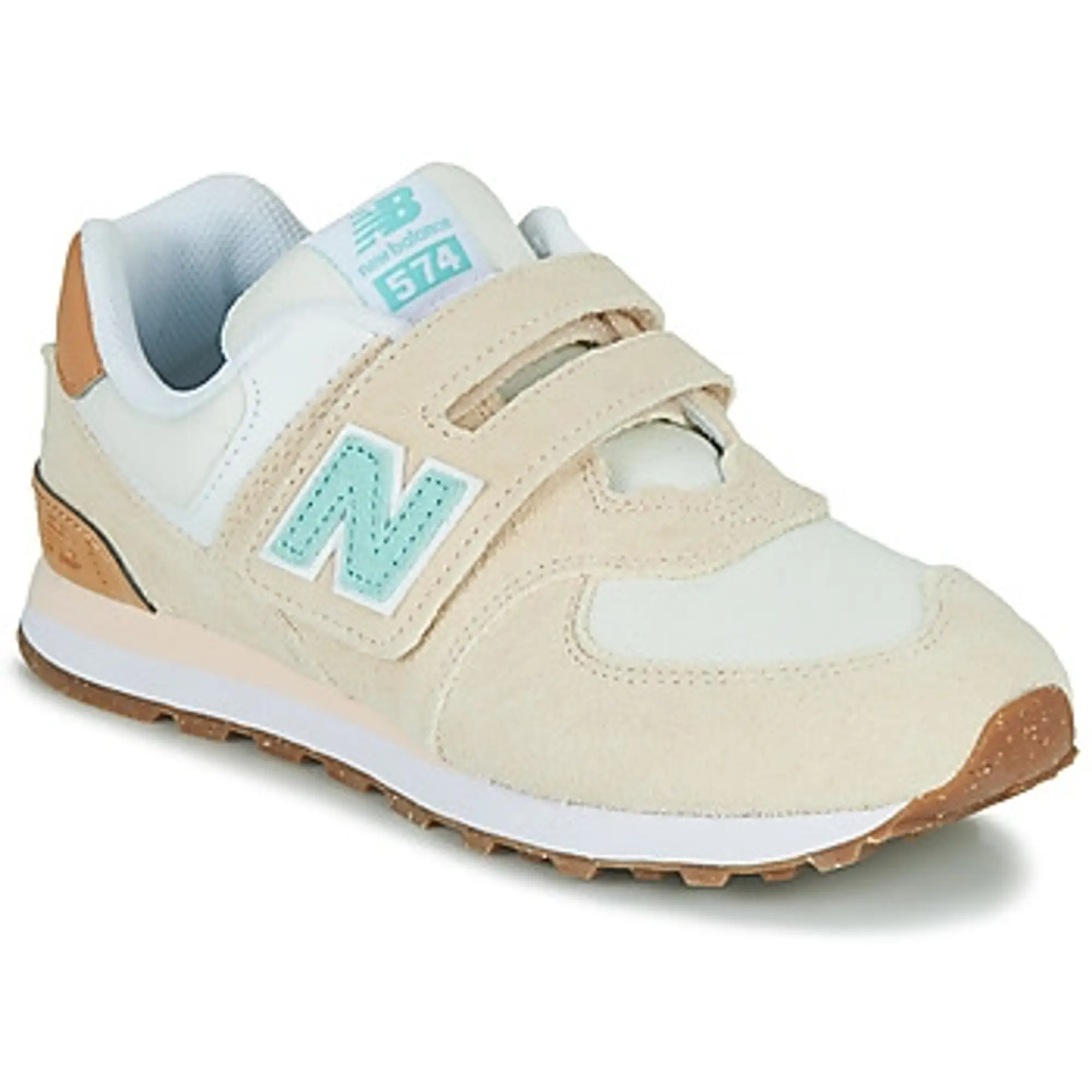 New Balance  574  girls's Children's Shoes (Trainers) in Beige