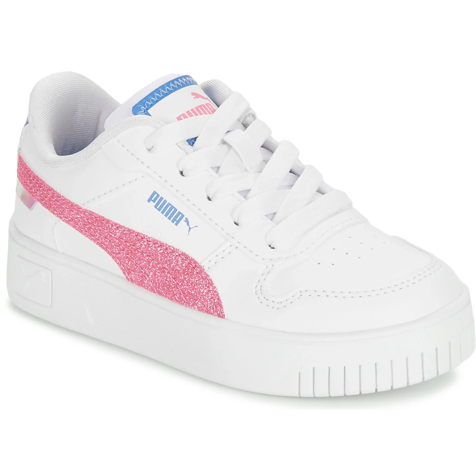Puma  CARINA STREET PS  girls's Children's Shoes (Trainers) in White