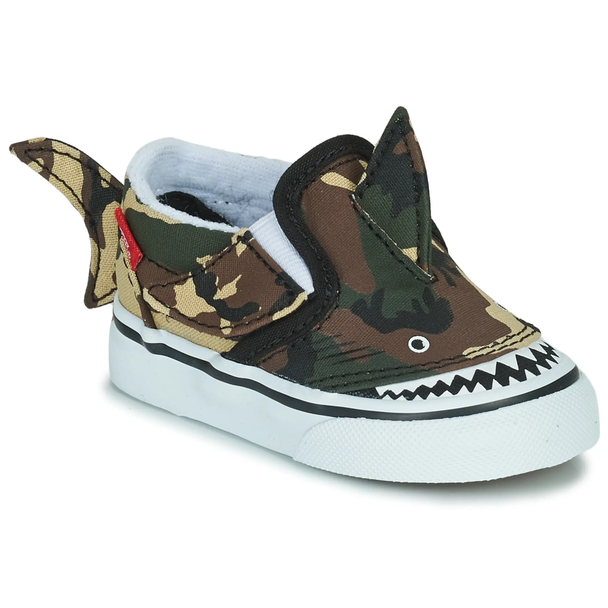 Vans  Slip-On V Shark  boys's Children's Shoes (Trainers) in Black
