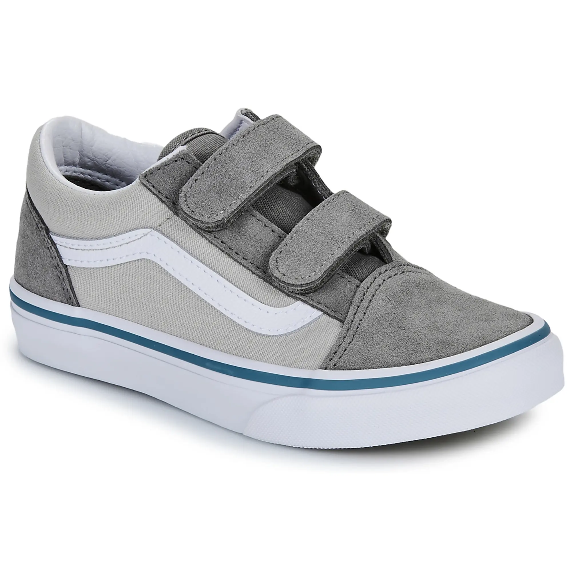 Vans  Old Skool V  girls's Children's Shoes (Trainers) in Grey
