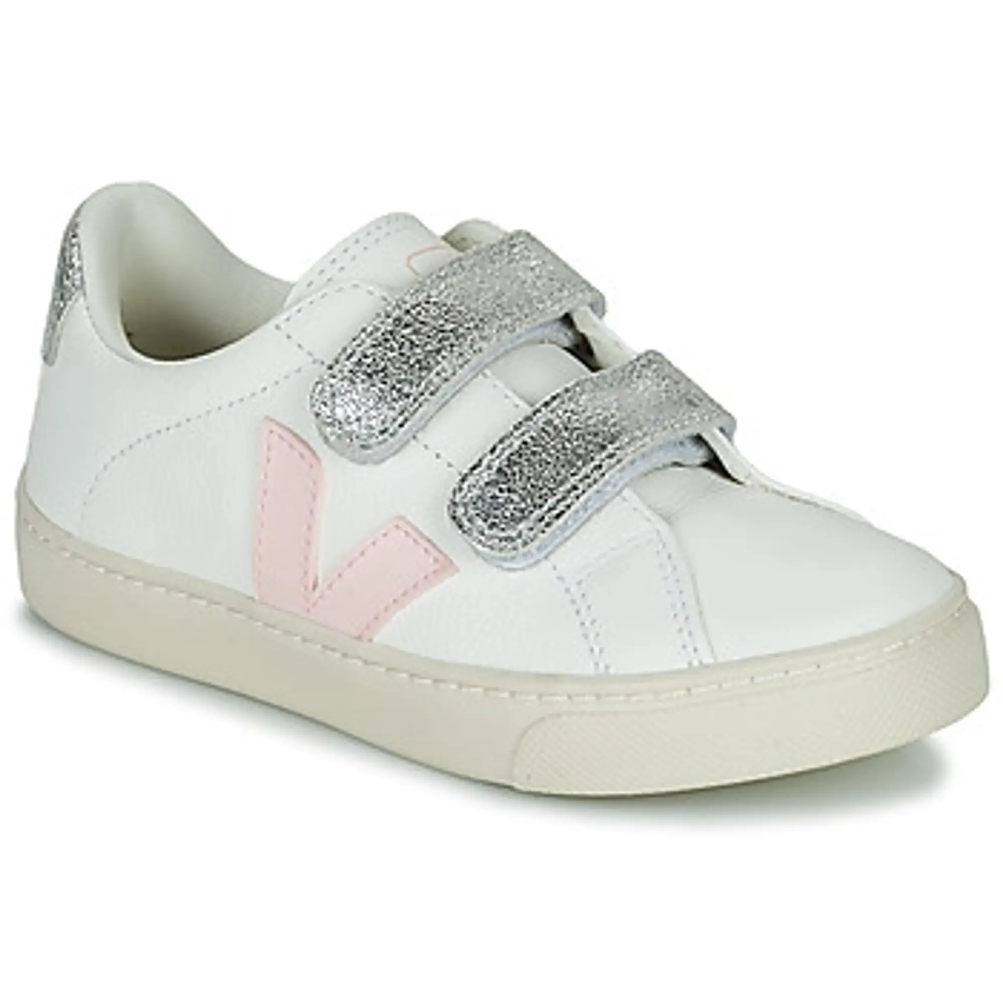 Veja  SMALL ESPLAR VELCRO  girls's Children's Shoes (Trainers) in White