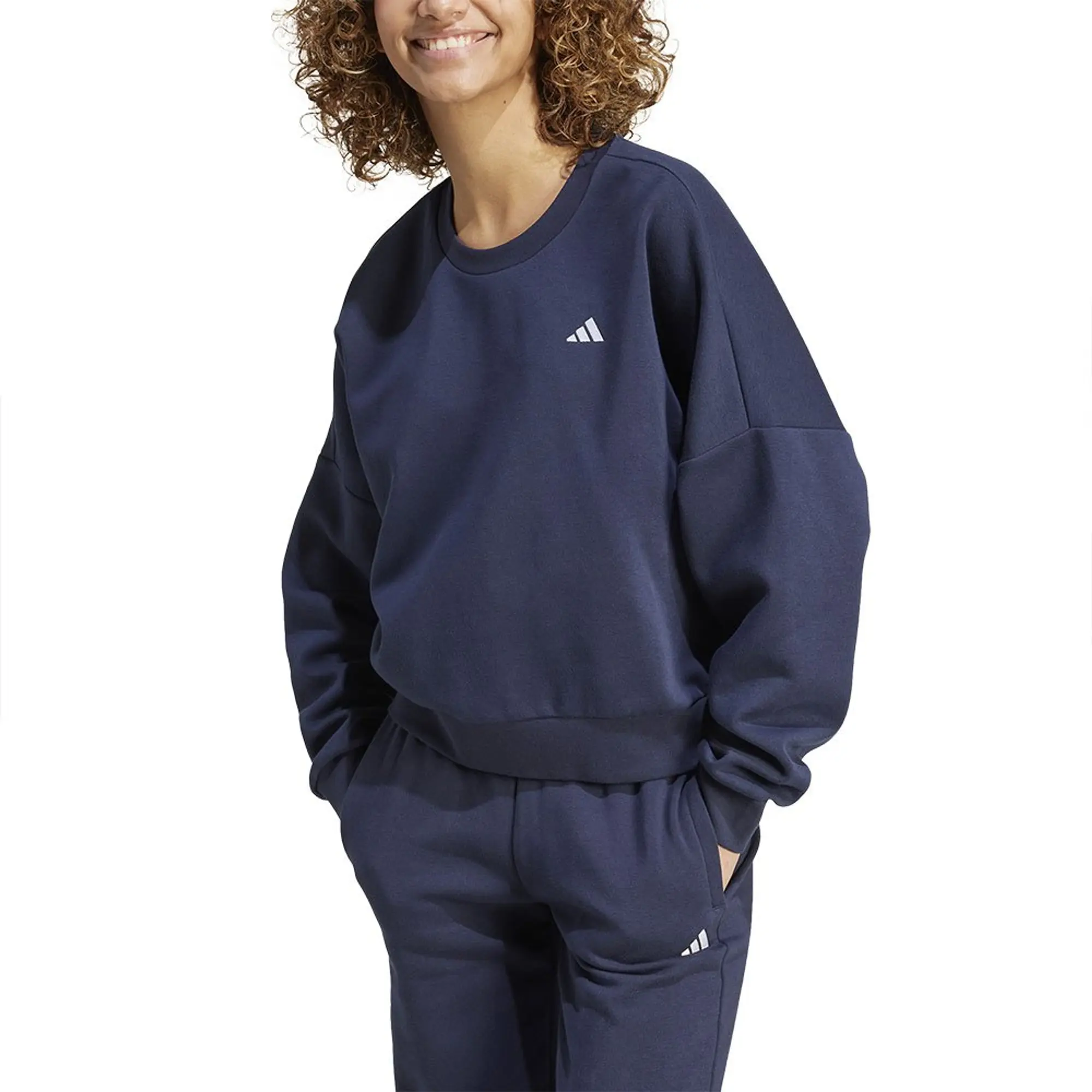 Adidas Essentials Small Logo Feel Cozy Sweatshirt