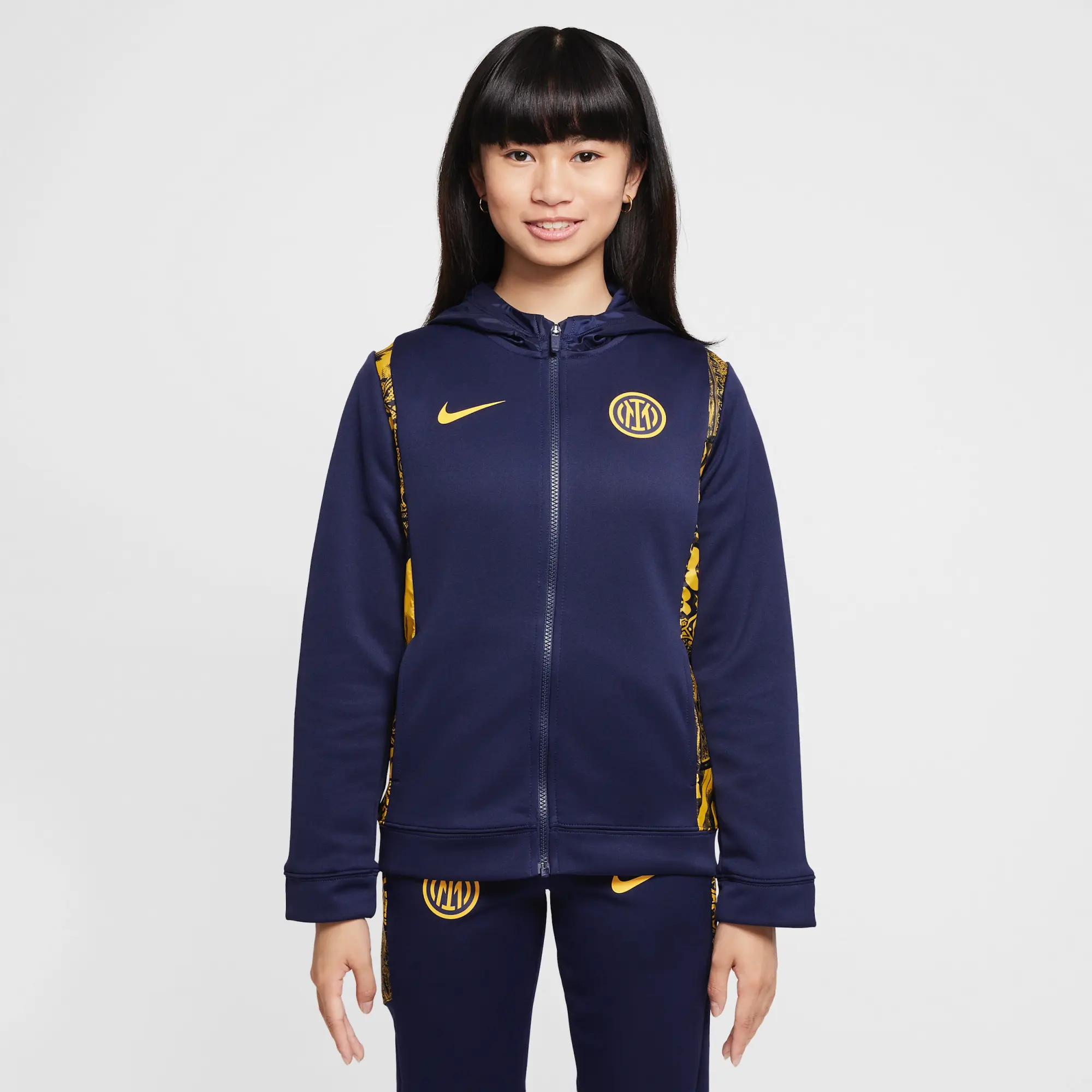 Inter Milan Third Older Kids' Nike Football Woven Tracksuit - Blue - Polyester