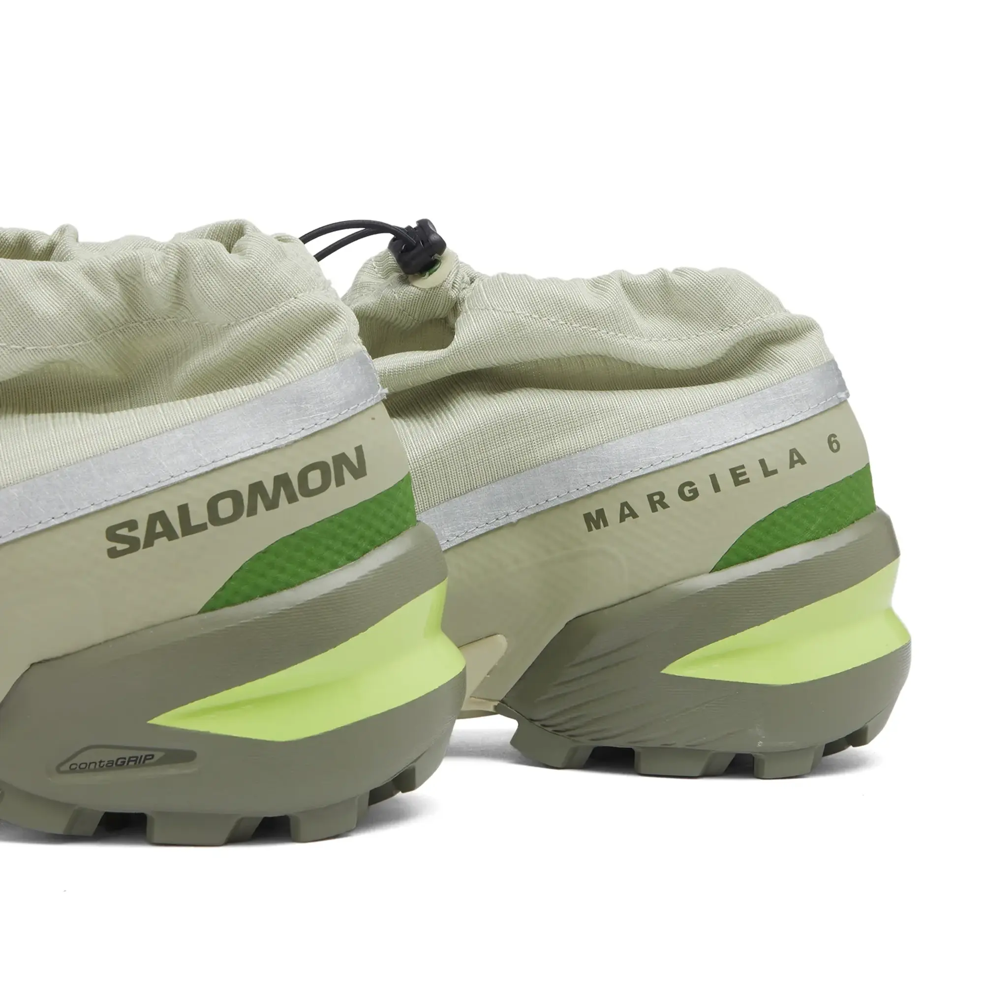MM6 Maison Margiela Men's x Salomon Cross Low Sneaker Alfalfa/Silver Reflective/Flint Gray