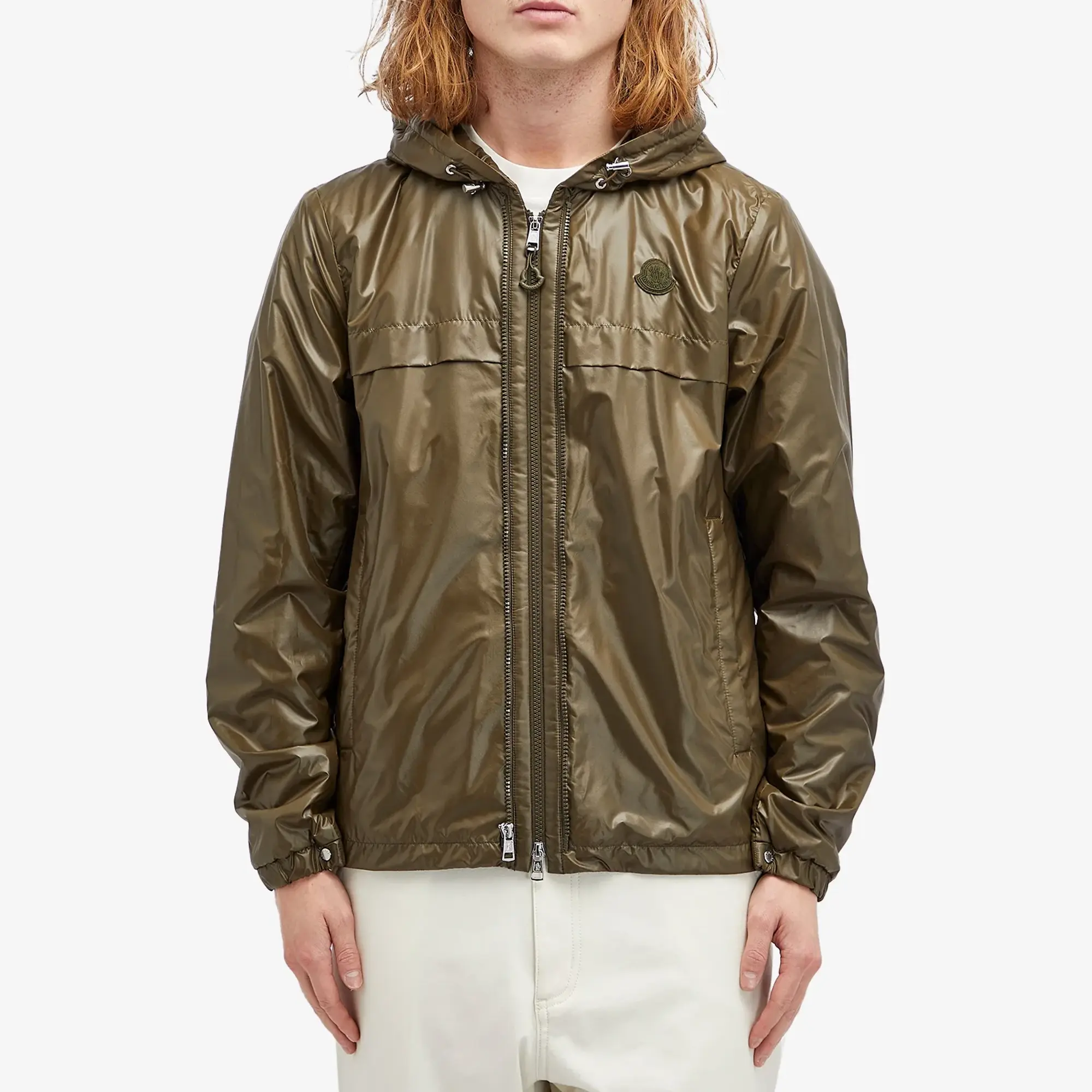 Moncler Men's Garoa Nylon Jacket Brown