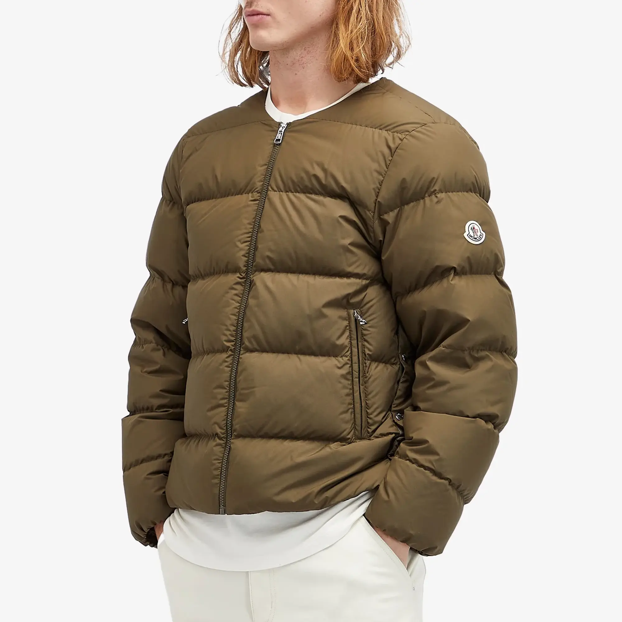 Moncler Men's Garoa Nylon Jacket Brown