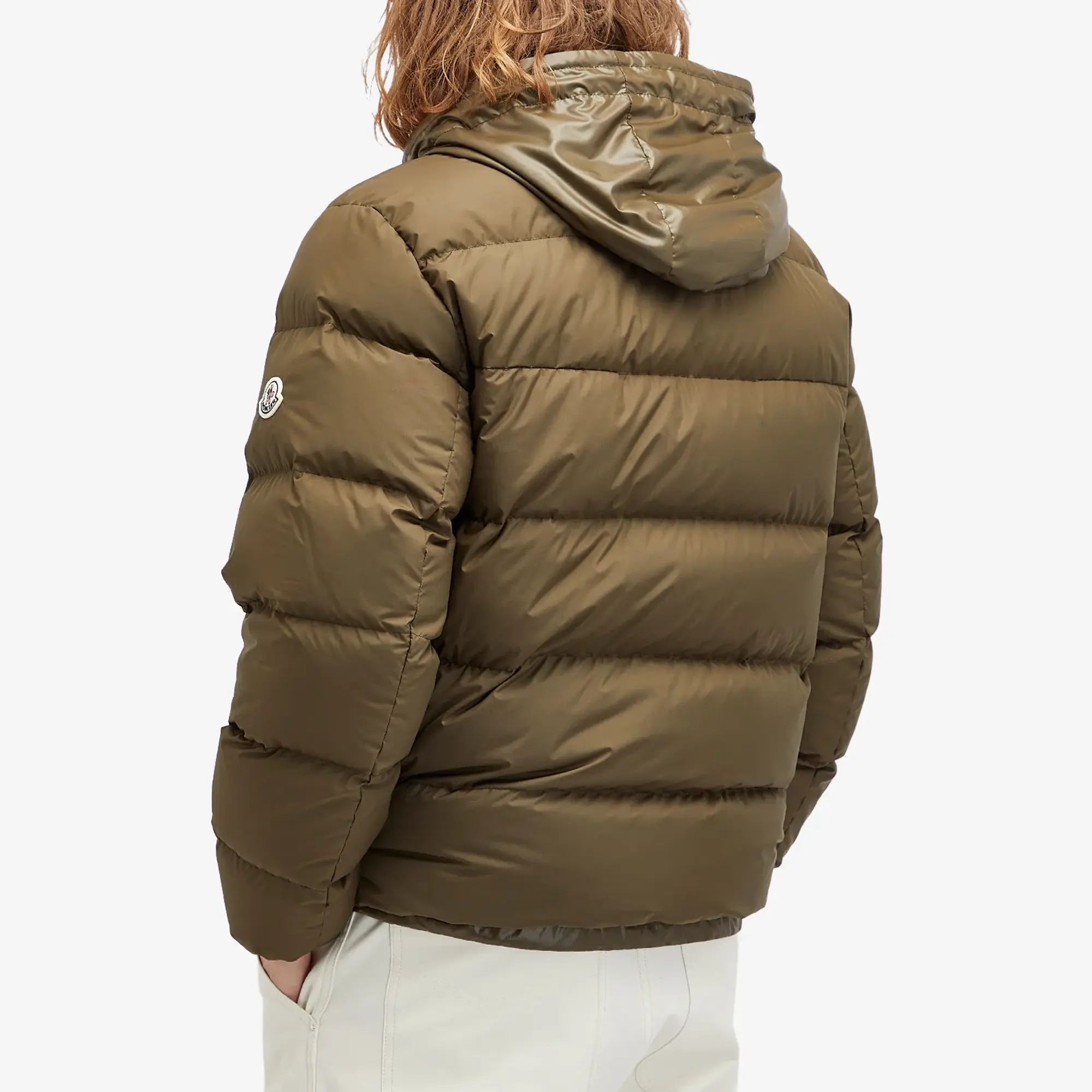 Moncler Men's Garoa Nylon Jacket Brown