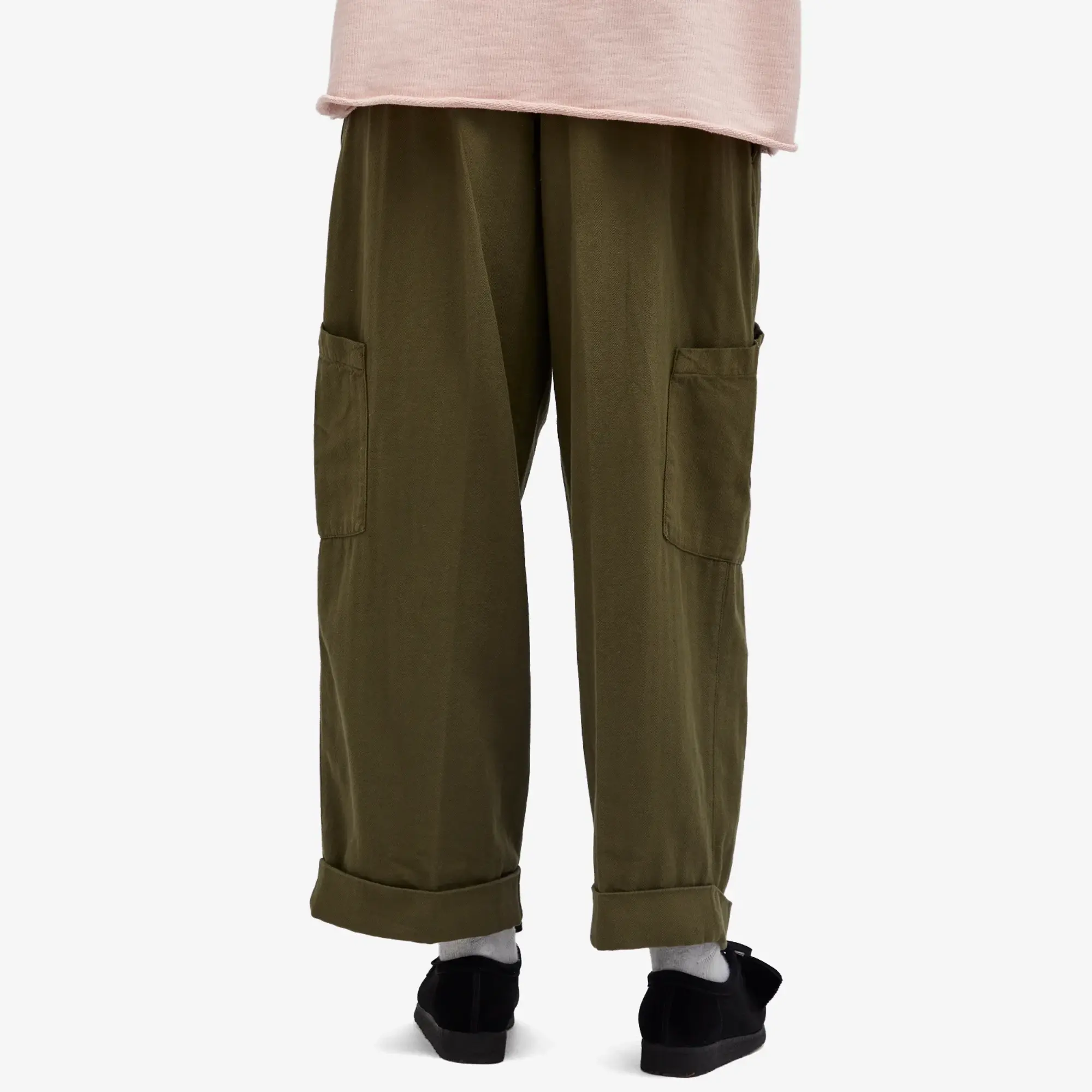 YMC Women's Greease Wide Trousers Olive