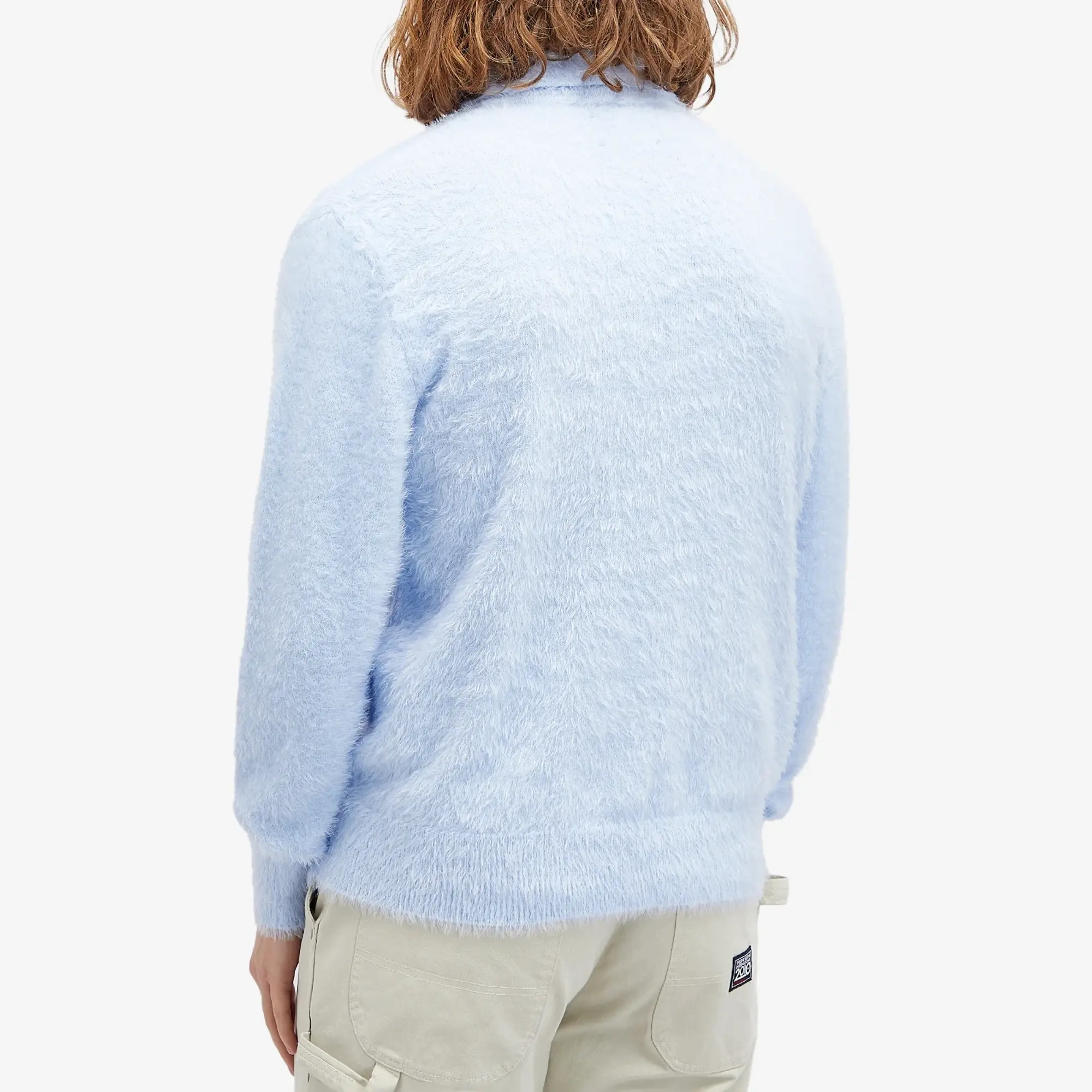 RASSVET Men's Angel Mohair Polo Knit Blue
