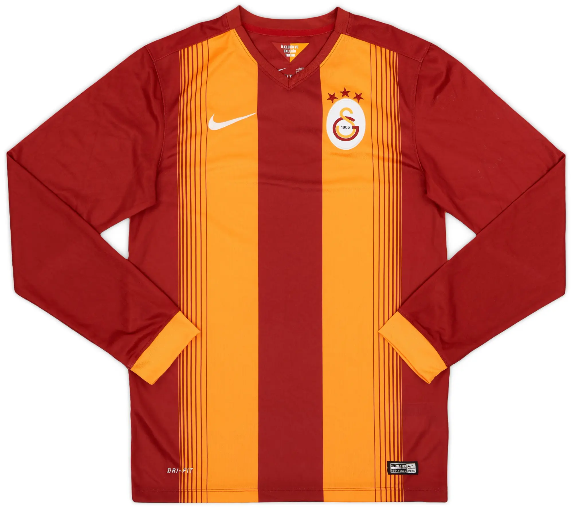 Nike 2014-15 Galatasaray Home L/S Shirt - 7/10 - (S)