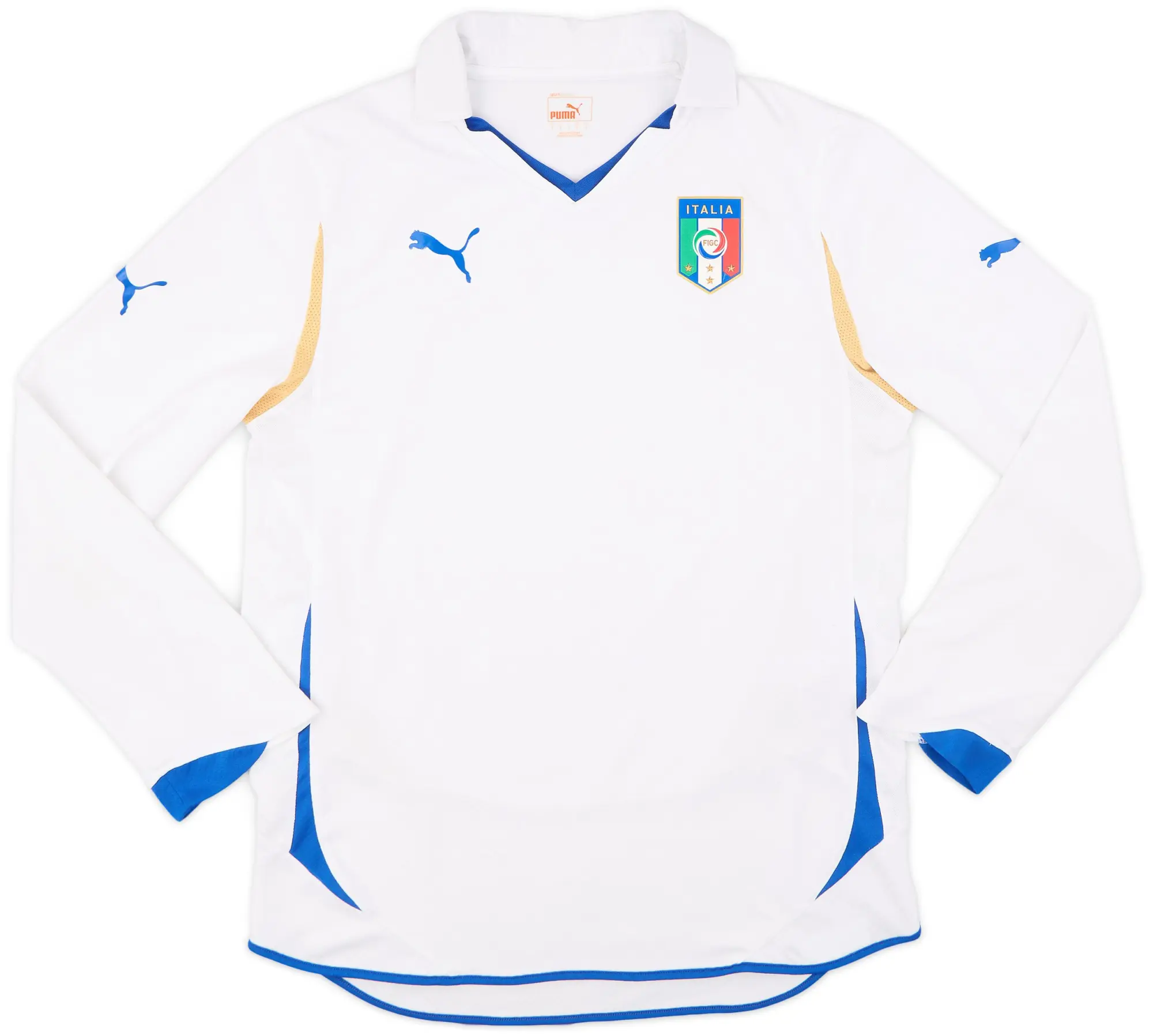 Puma 2010-12 Italy Away L/S Shirt - 8/10 - (L)
