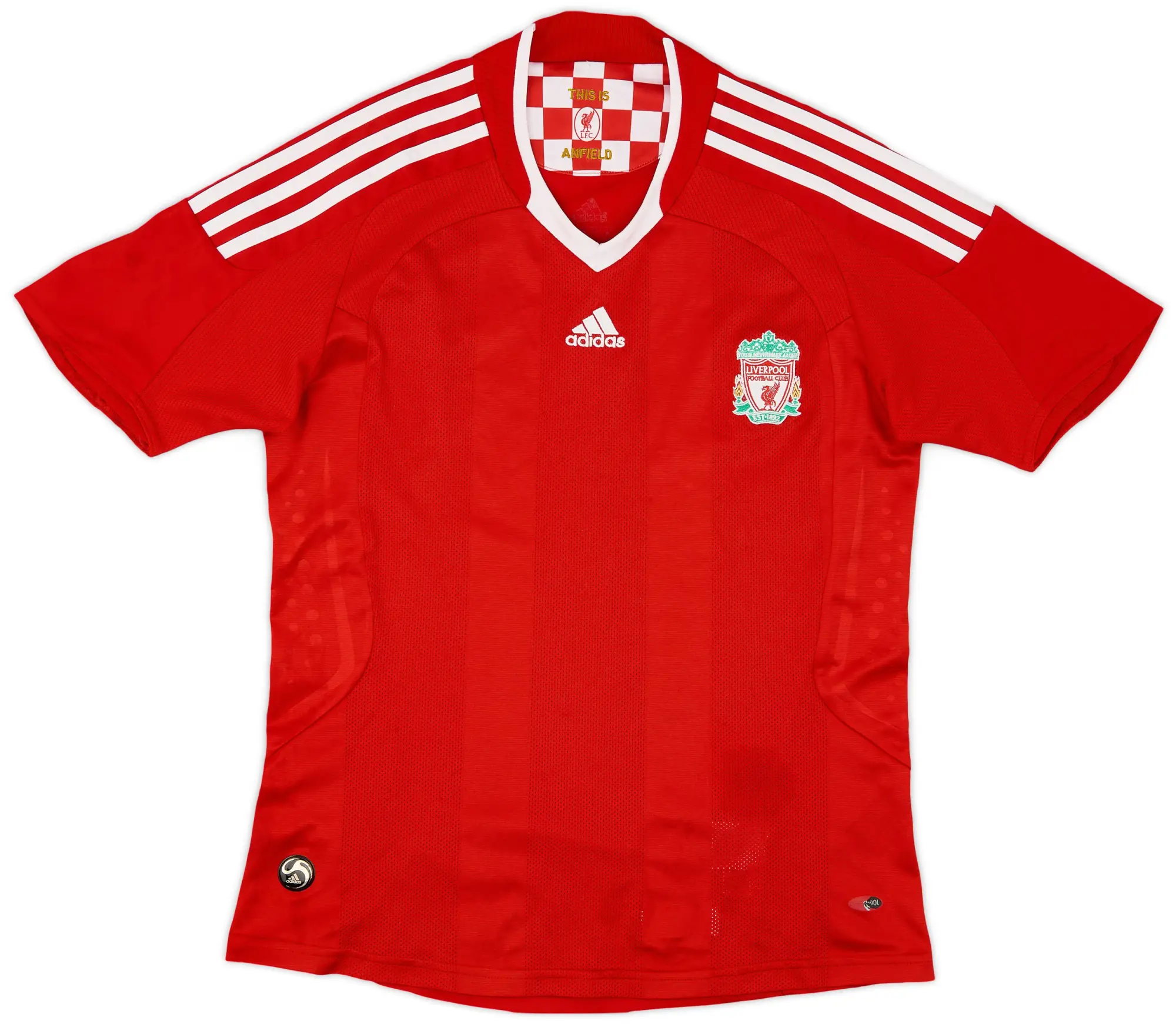 adidas 2008 10 Liverpool Home Shirt 7 10 Women s M LIVH08324125used FOOTY.COM