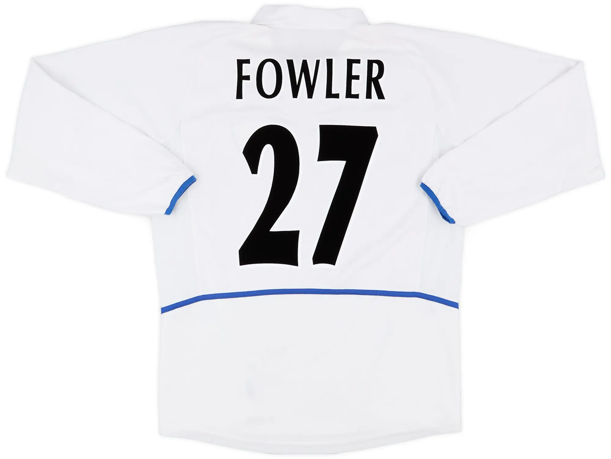 Nike 2002-03 Leeds United Home L/S Shirt Fowler #27 - 8/10 - (M)