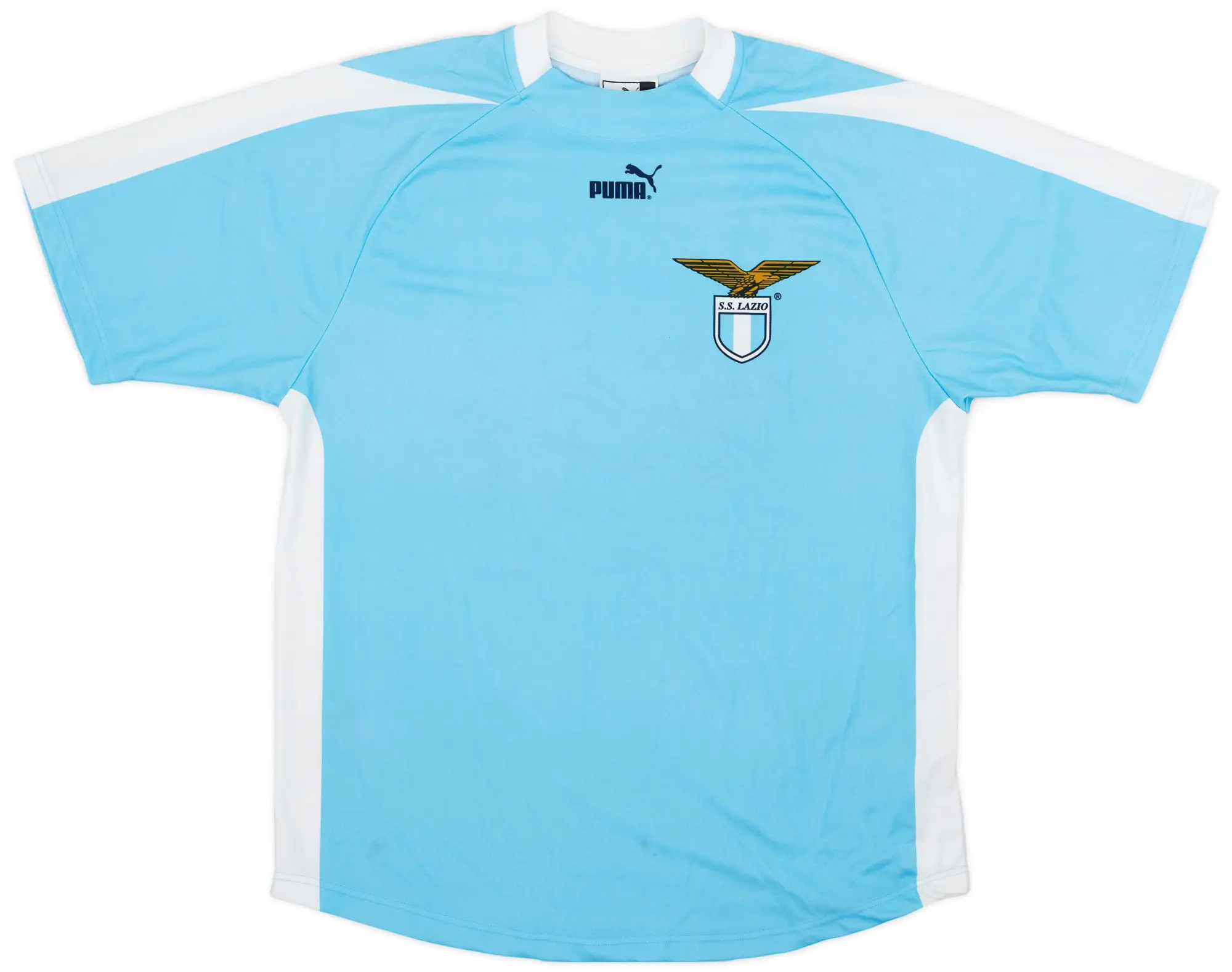 Puma 2003-04 Lazio 'Signed' Basic Home Shirt - 7/10 - (L)