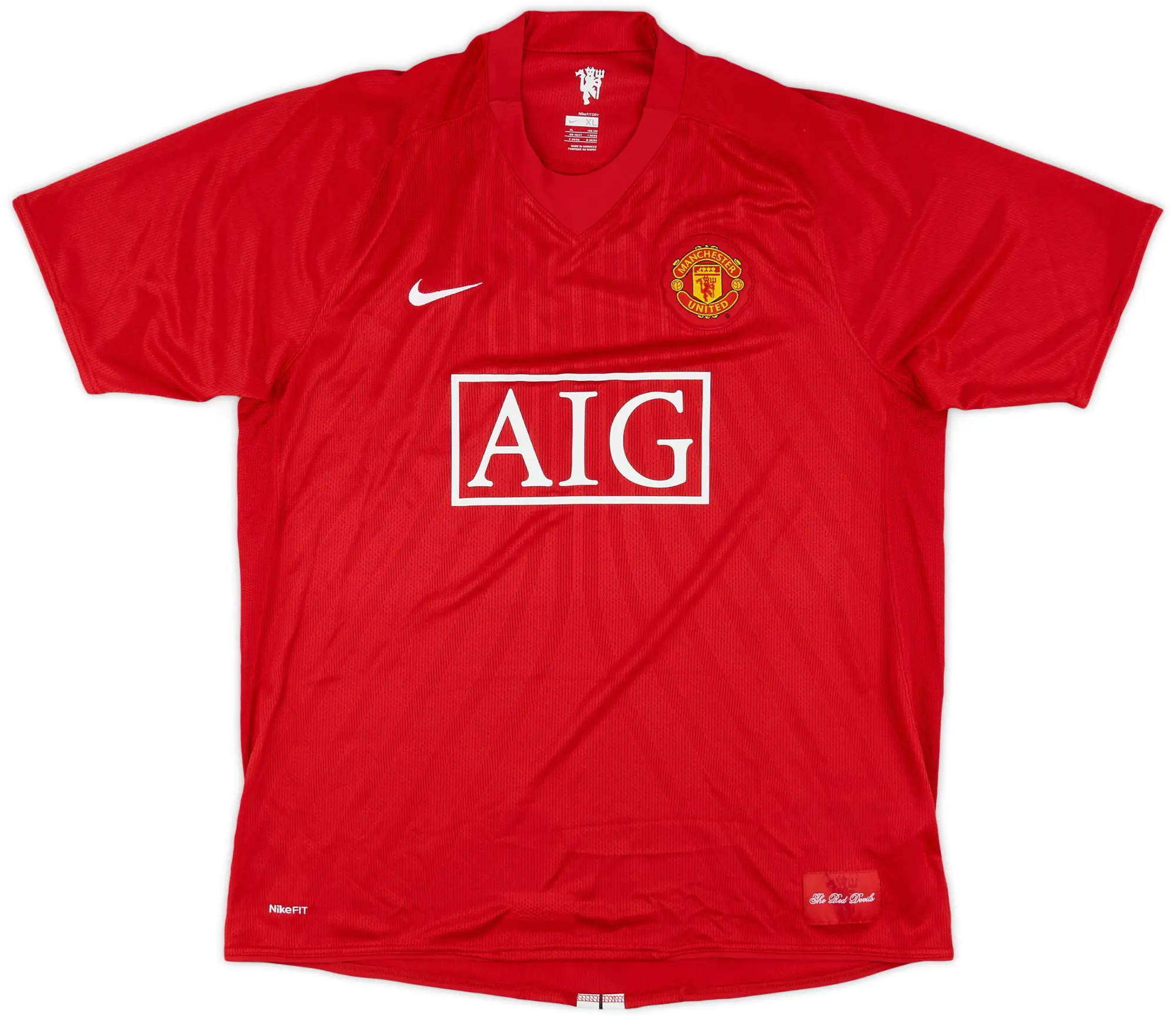 Nike 2007-09 Manchester United Home Shirt Ronaldo #7 (XL)