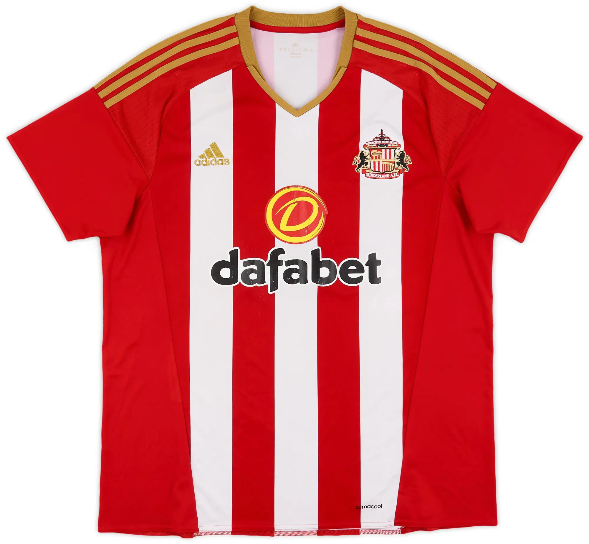 adidas 2016-17 Sunderland Home Shirt - 6/10 - (XL)