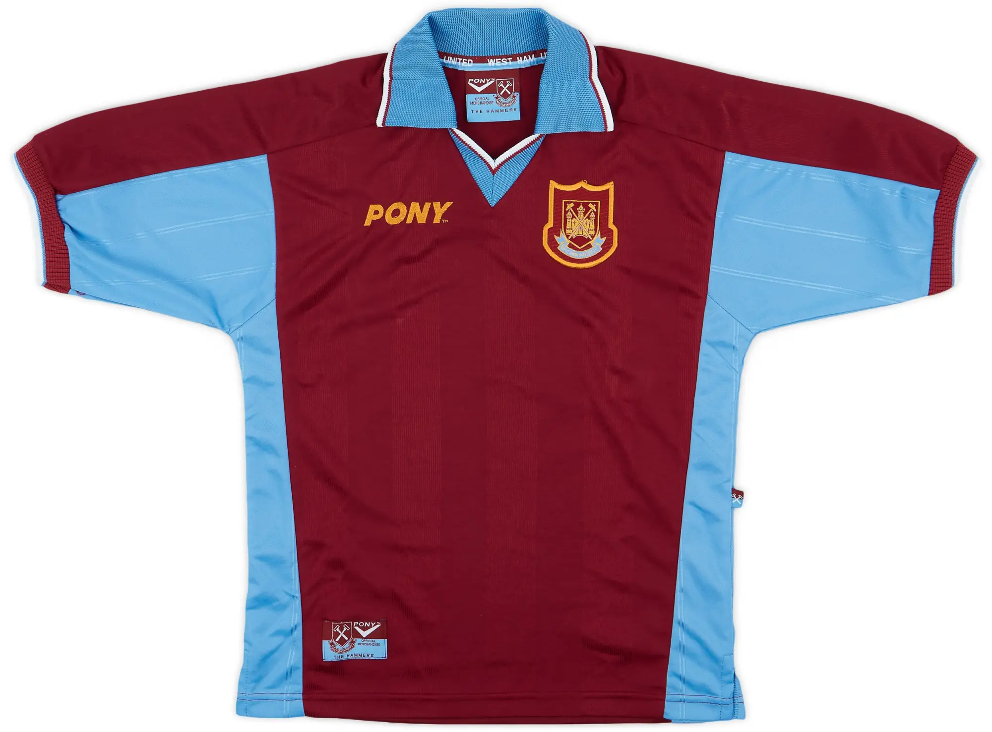 1997-98 West Ham Home Shirt - 10/10 - (Y)